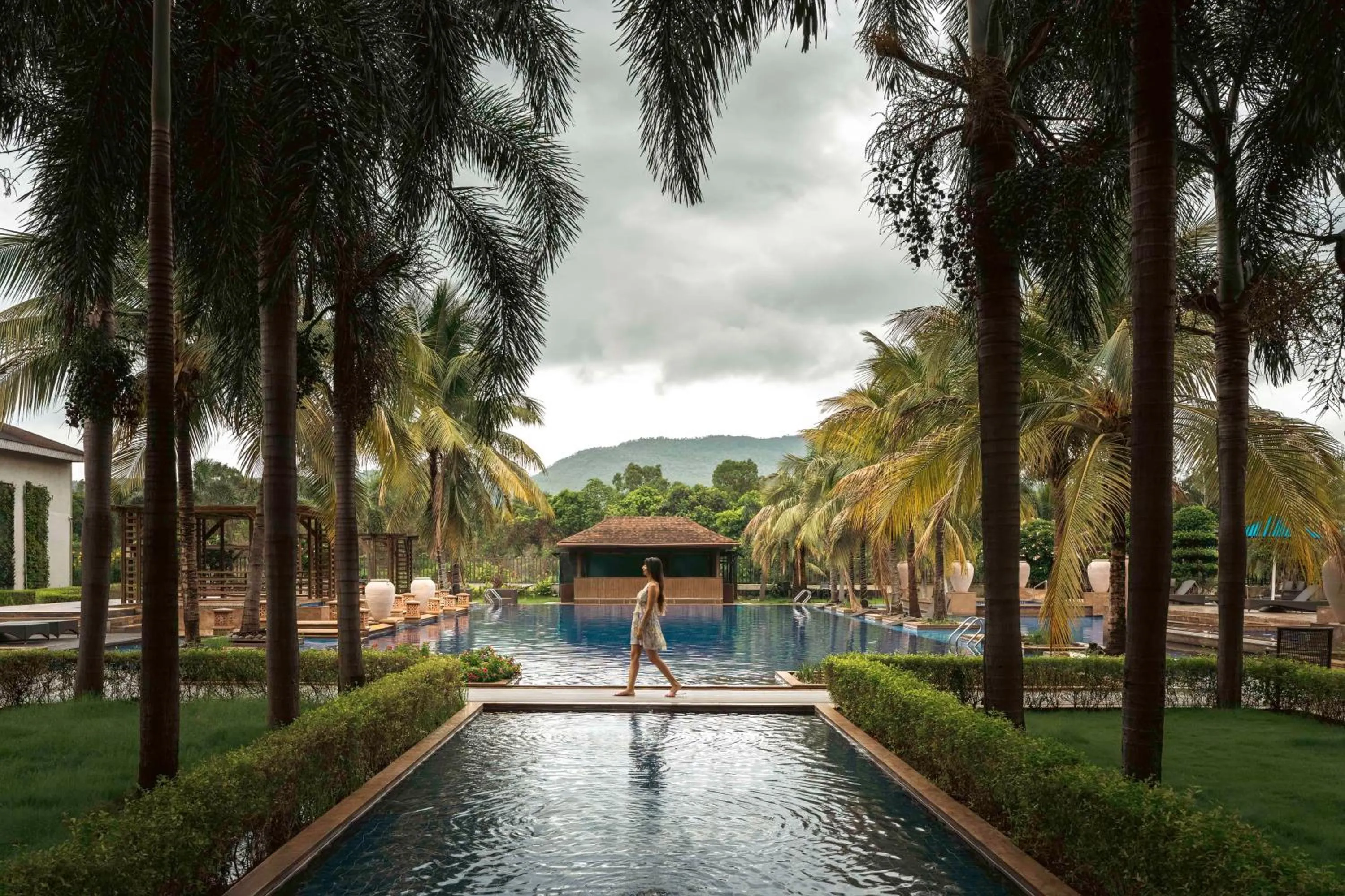 Pool view in Radisson Blu Plaza Resort & Convention Centre Karjat
