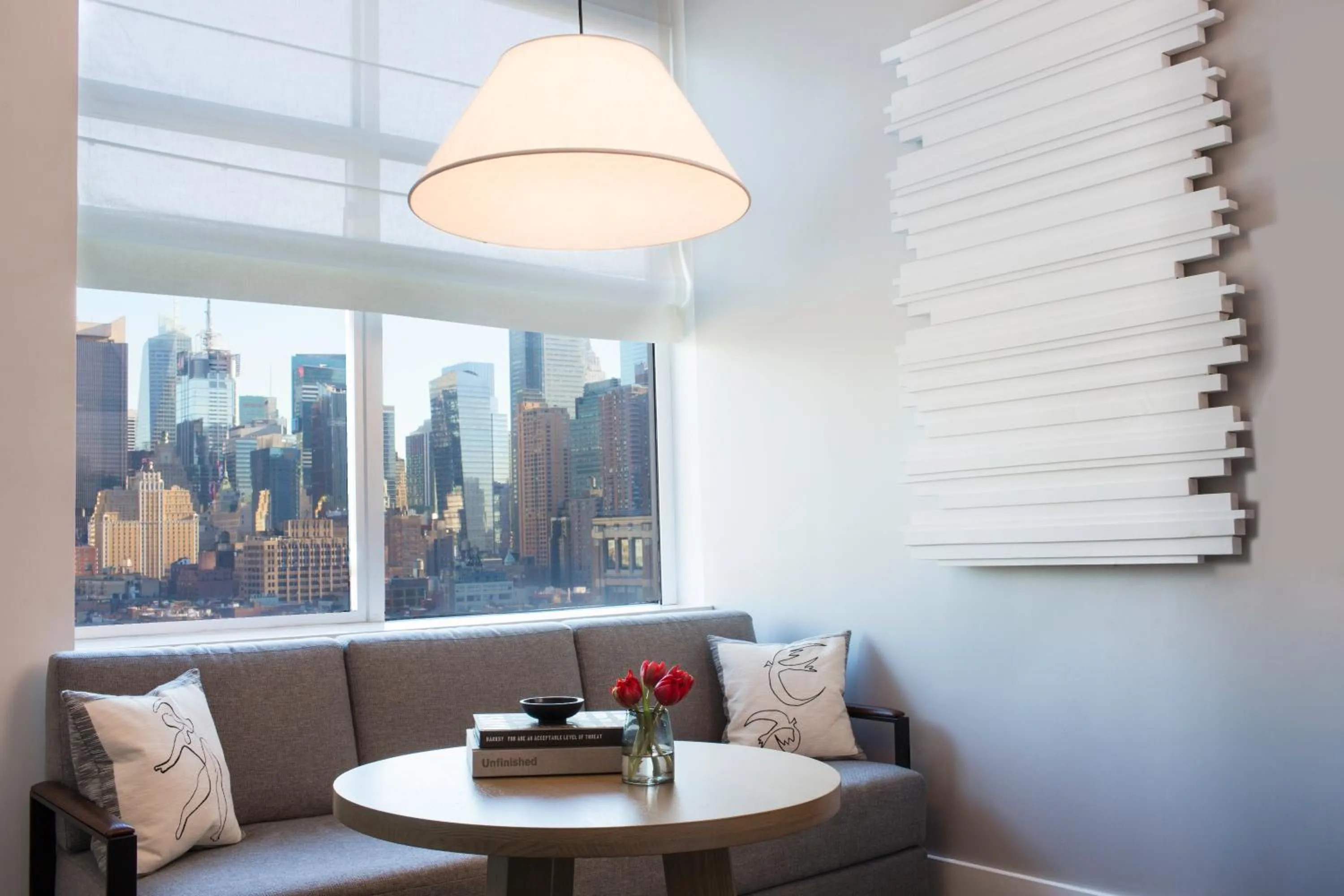 Seating area in Ink 48 Hotel