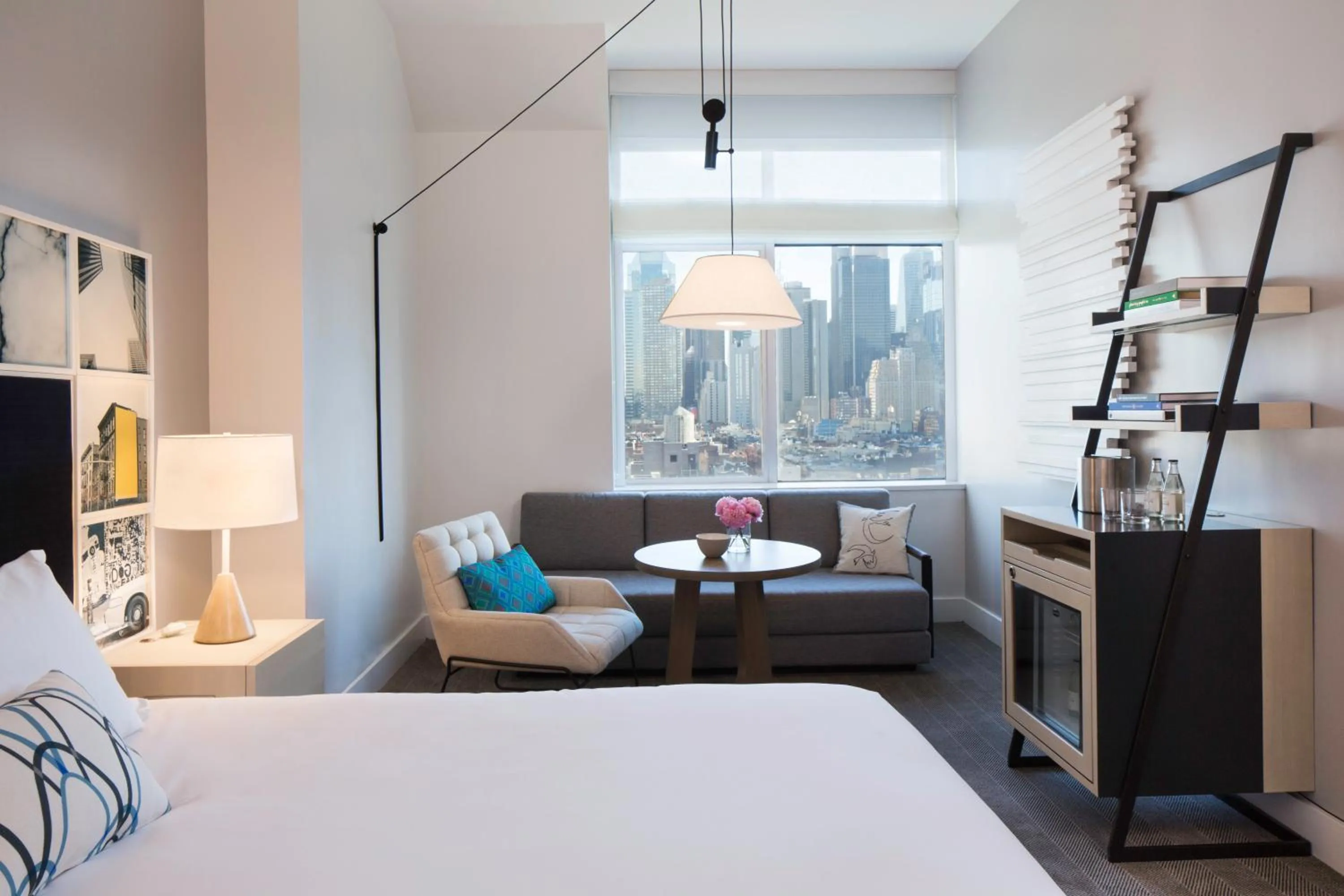 Seating area, Bed in Ink 48 Hotel