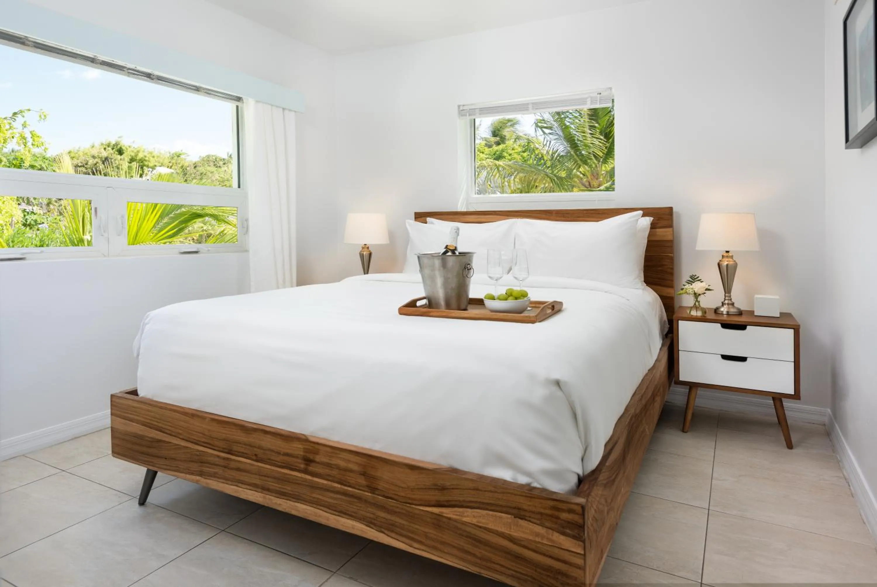 Bed in The Oasis at Grace Bay