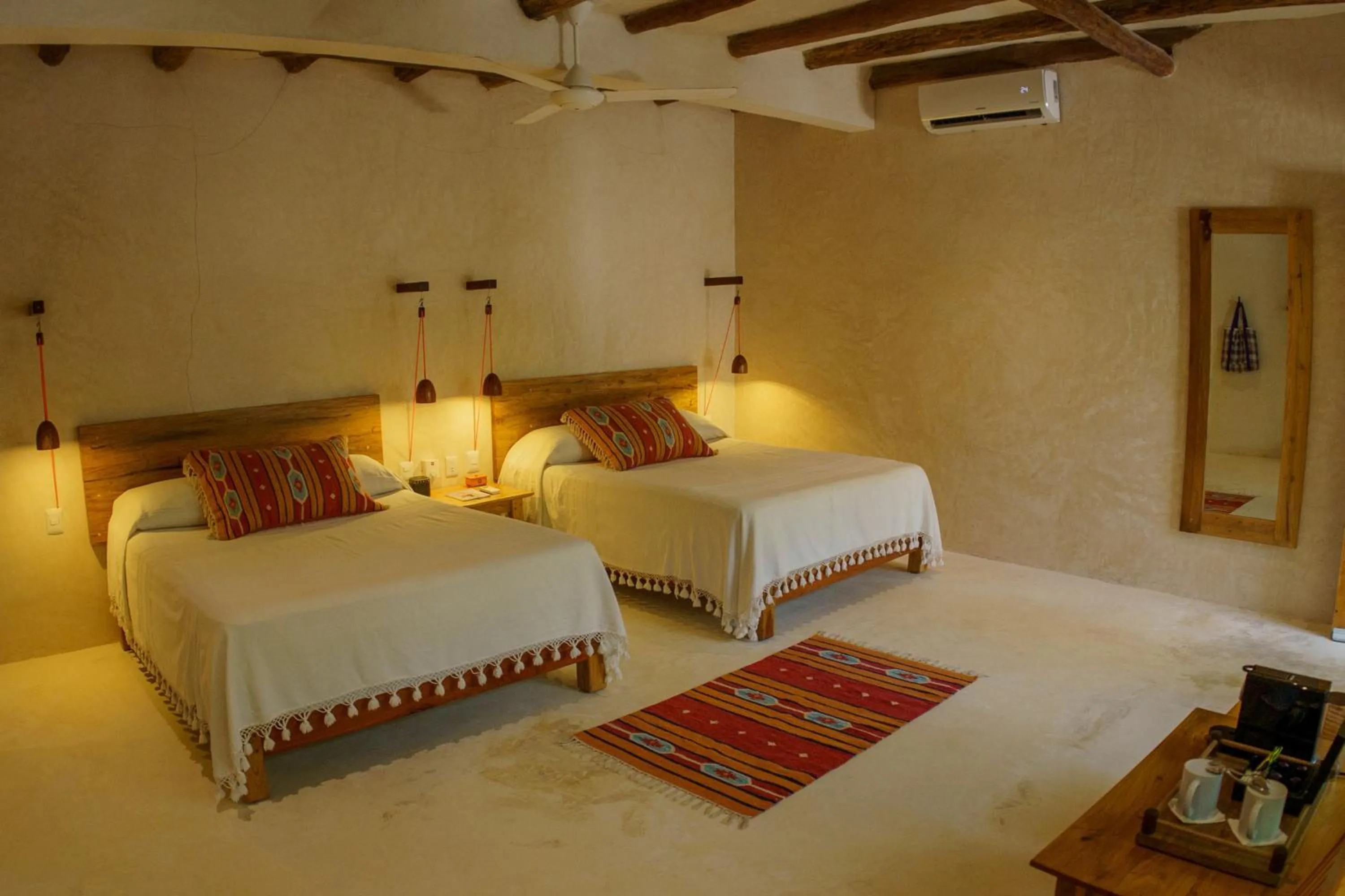 Bed in Hotel Pocna Tulum