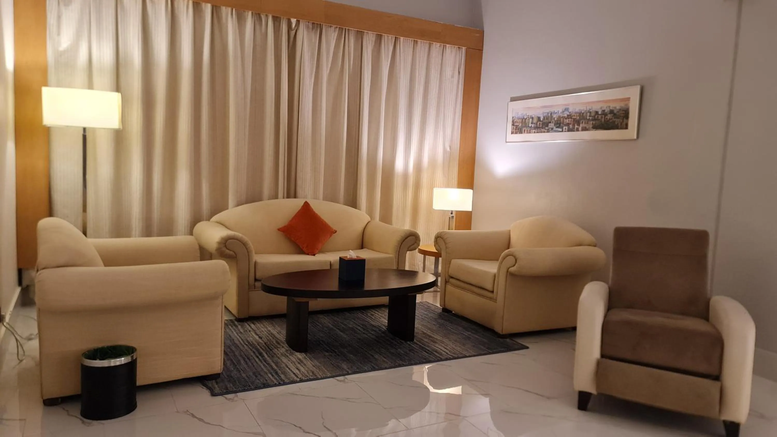 Seating area in Mena Holiday Beach Resort Half Moon