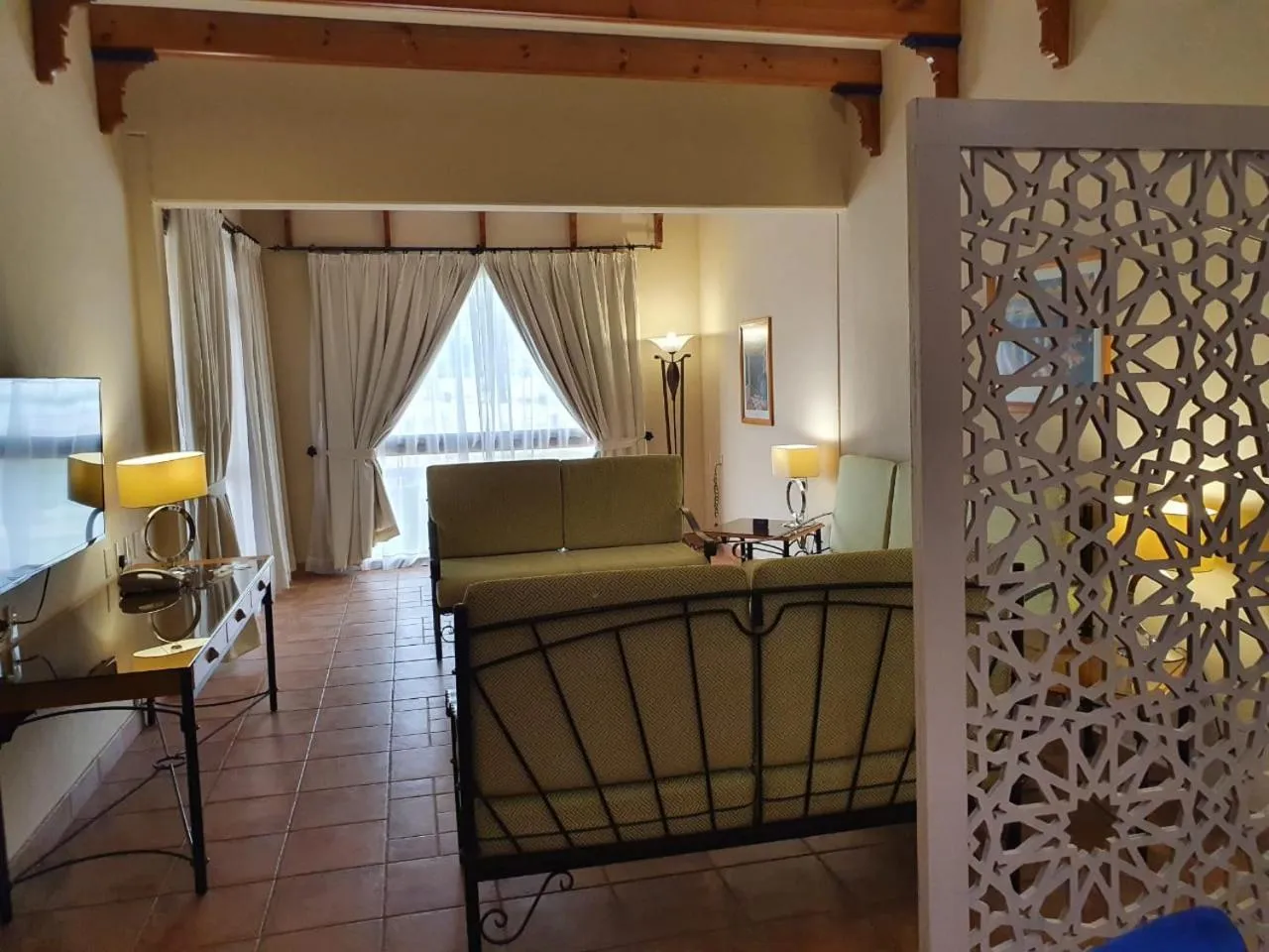 Living room in Mena Holiday Beach Resort Half Moon