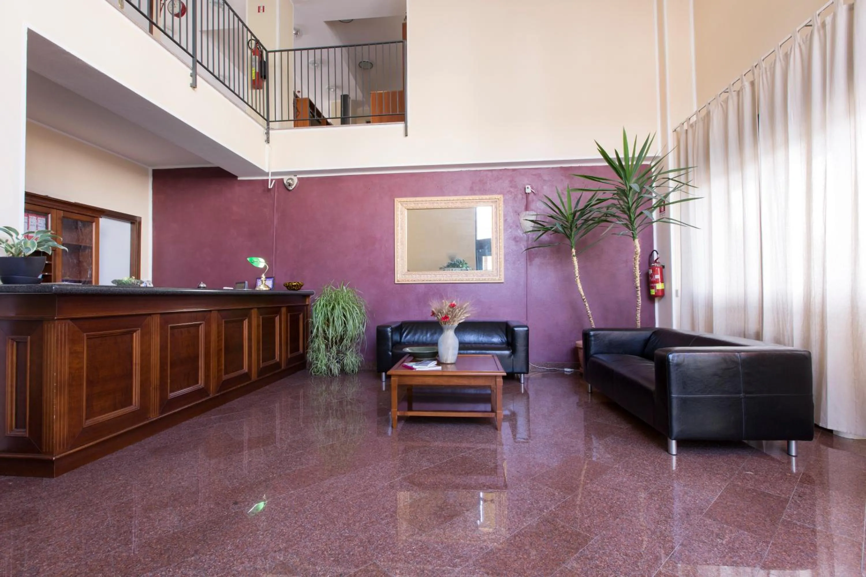 Lobby or reception in Hotel Fidenza