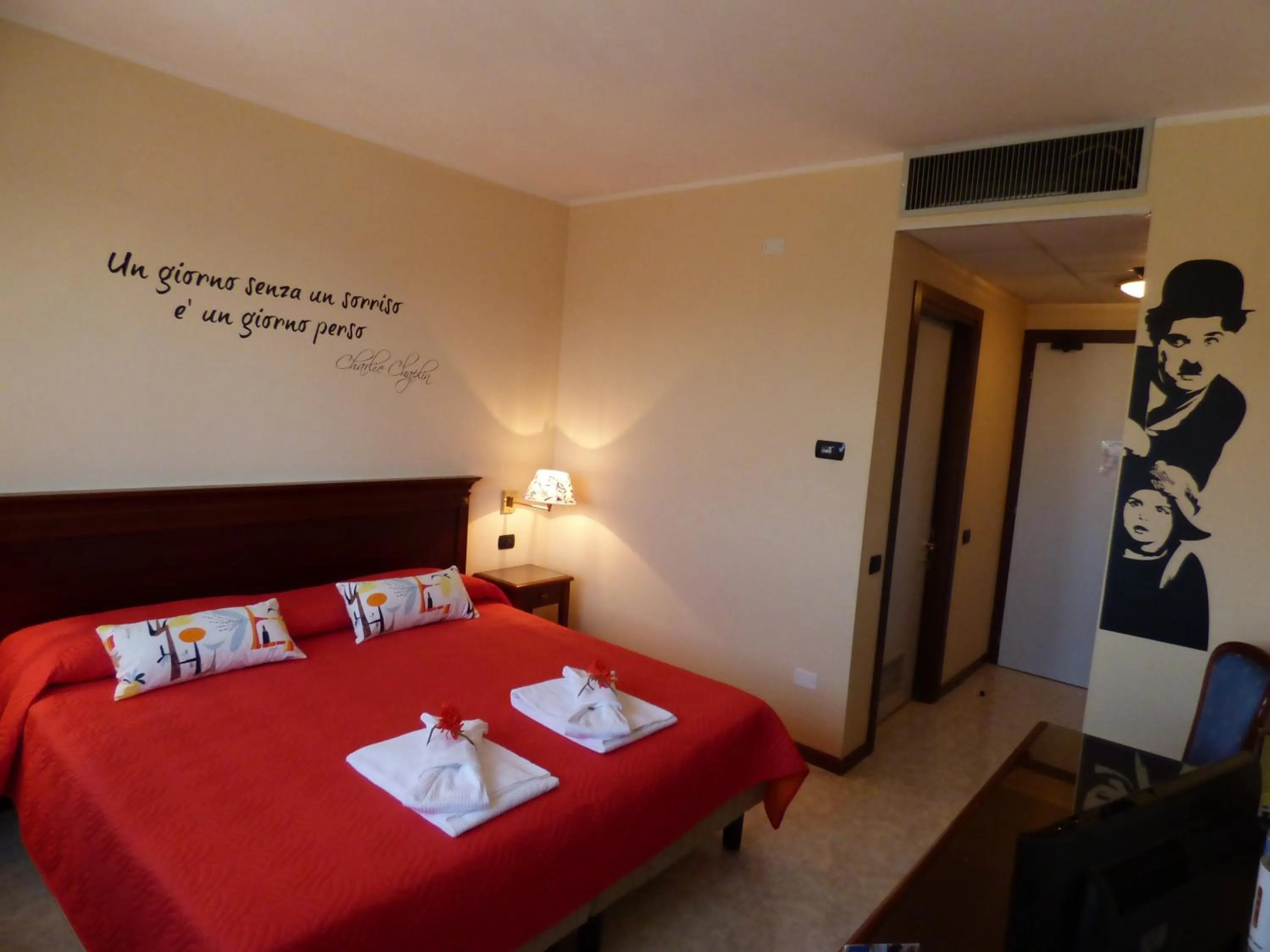 Bed in Hotel Fidenza