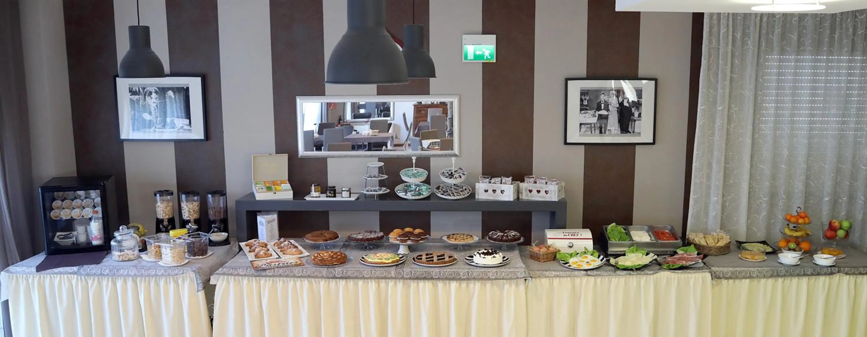 Continental breakfast in Hotel Fidenza