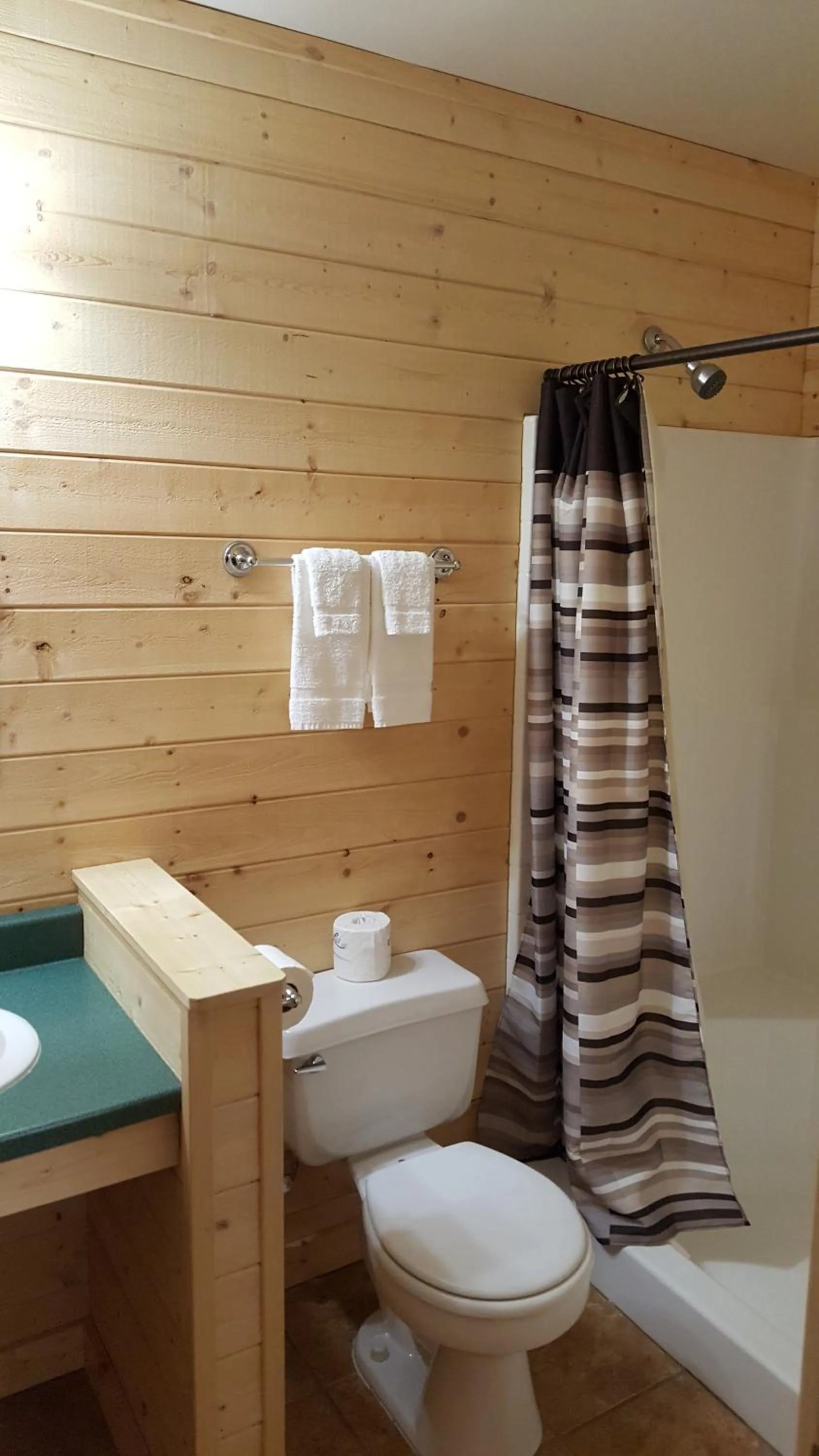 Bathroom in Emerald Forest Cabins