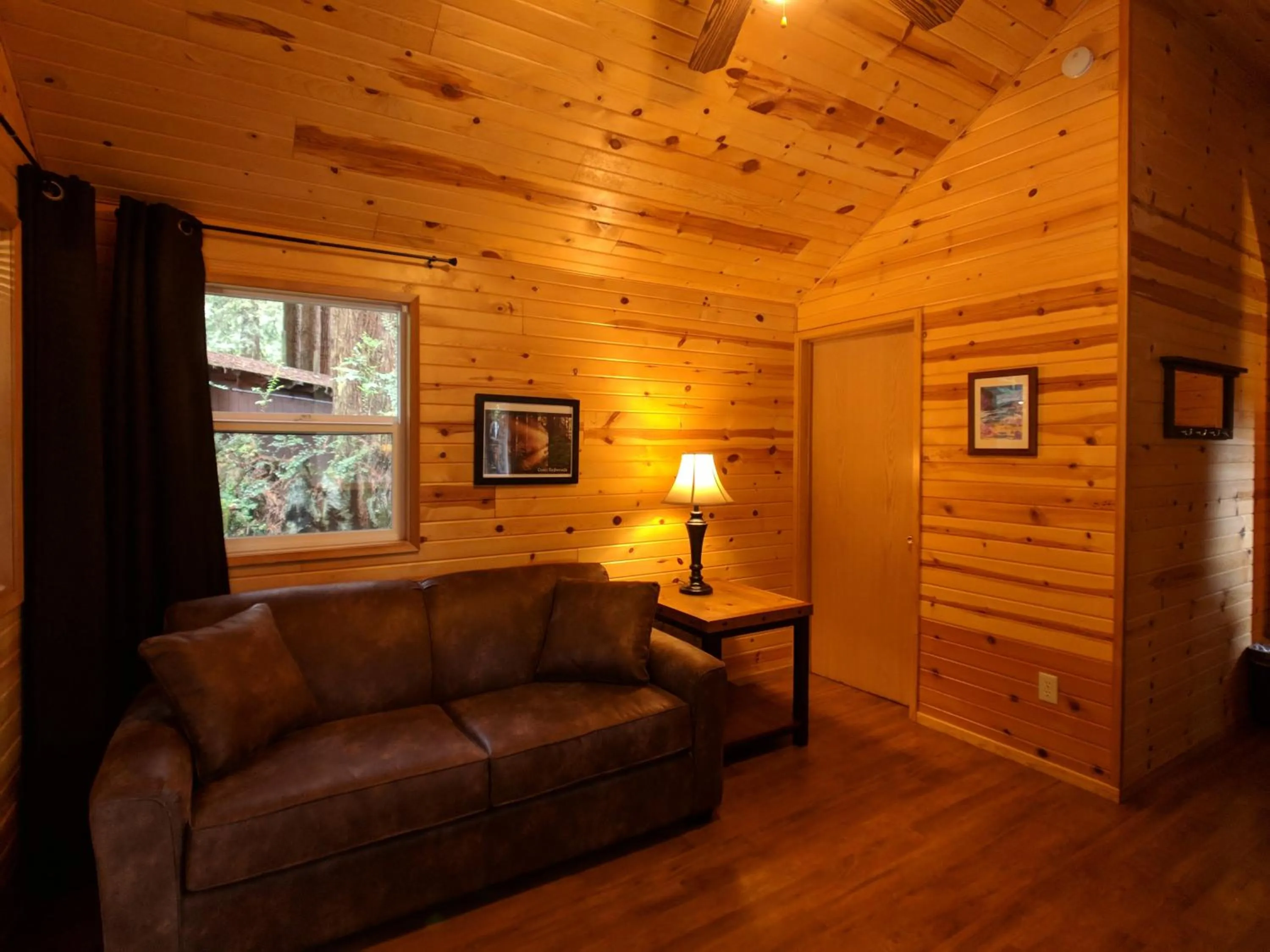 Living room in Emerald Forest Cabins