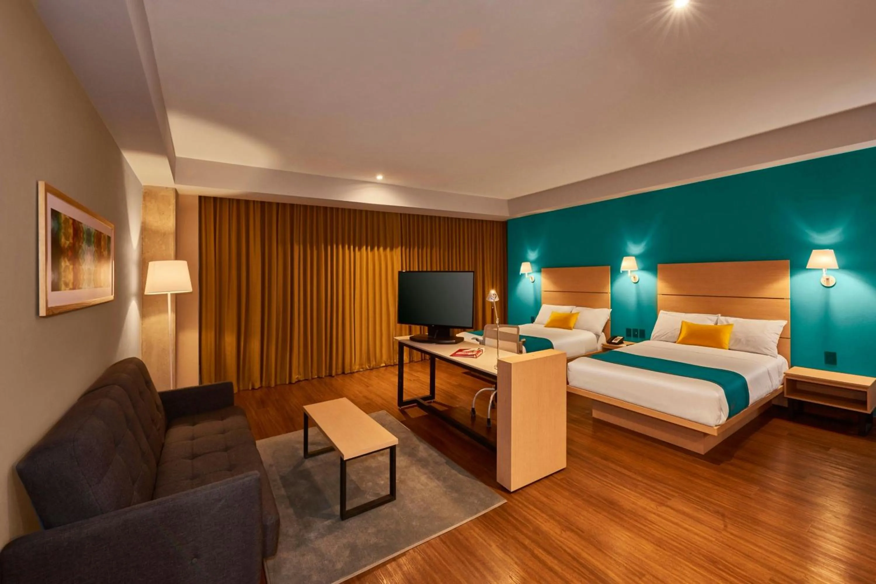 Photo of the whole room, Bed in City Express Suites by Marriott Tijuana Rio