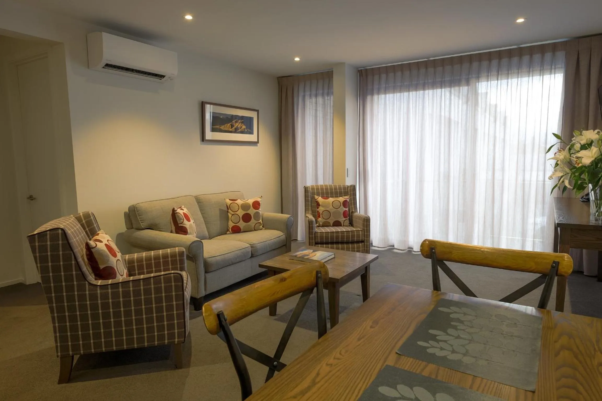 Seating area in West Meadows of Wanaka