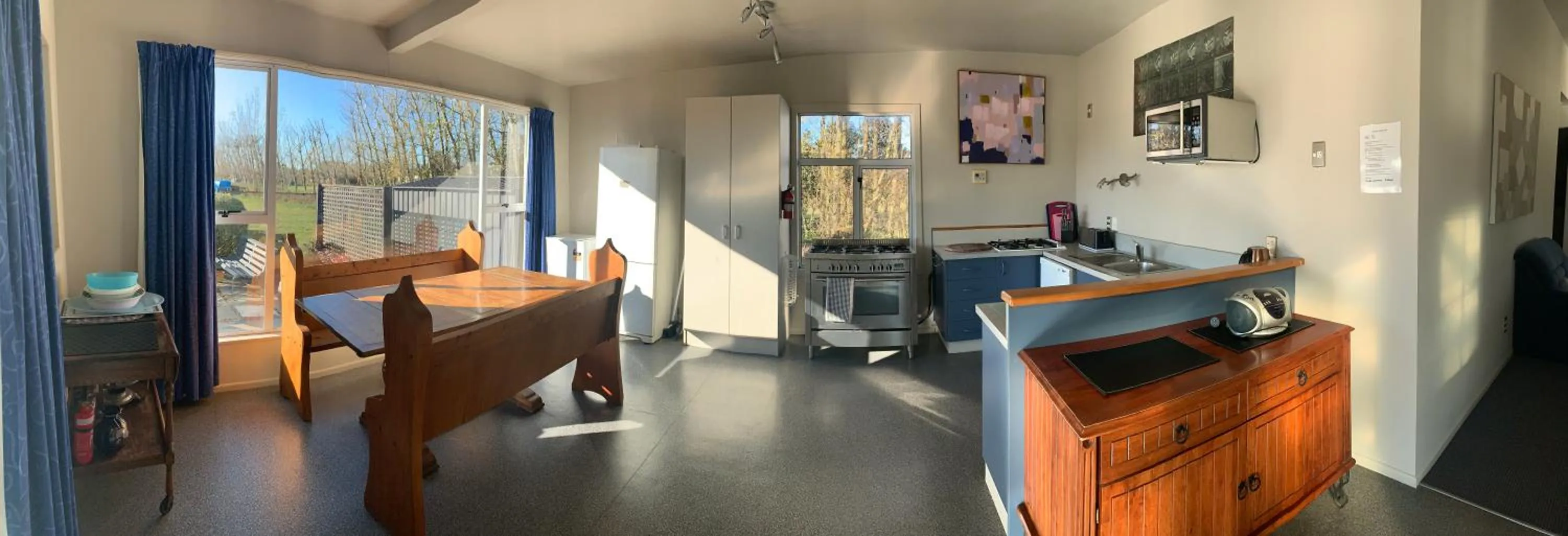 Dining area in Spires Barn Lodge