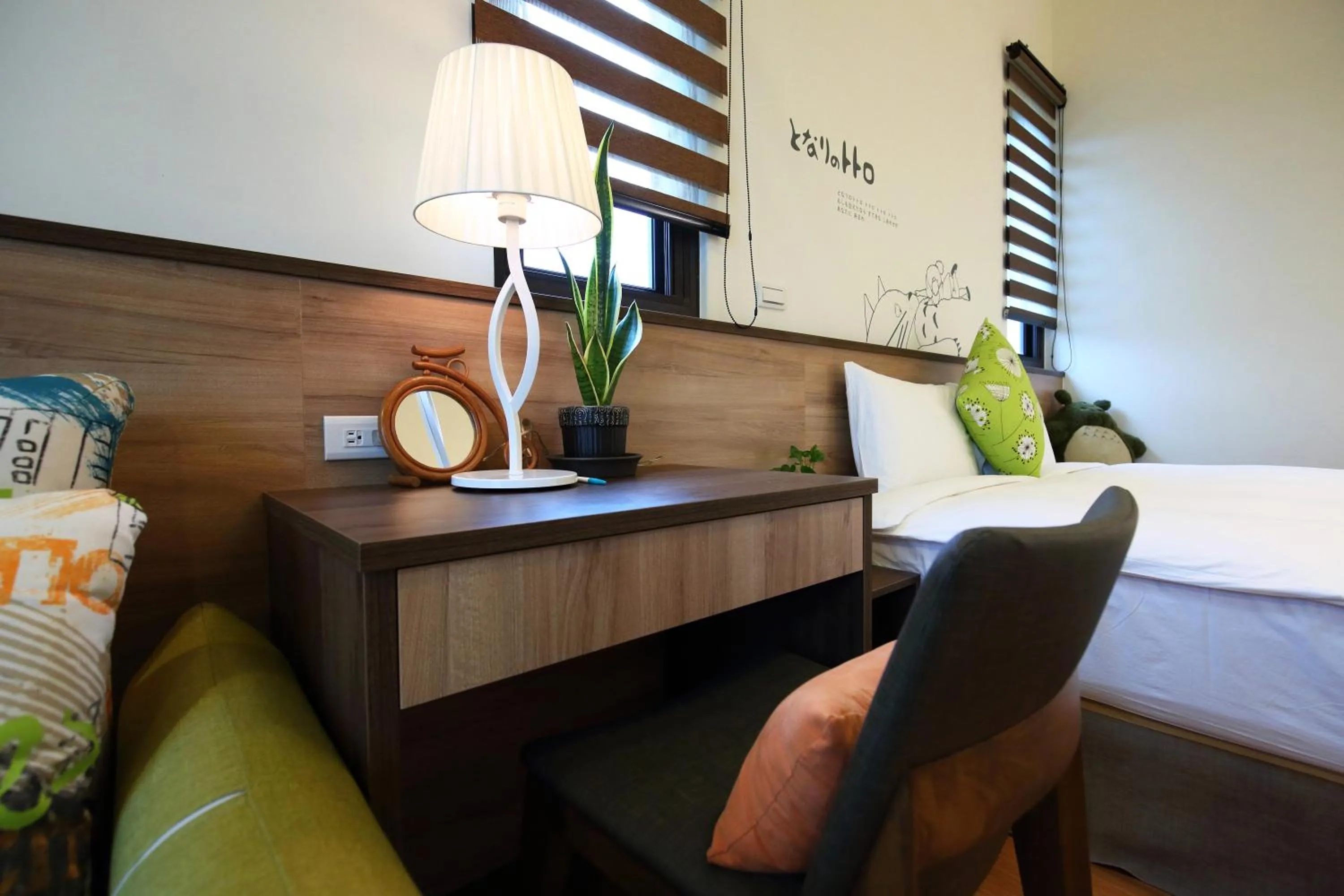 Decorative detail, Bed in 雲起軒民宿 Cloudscape B&B