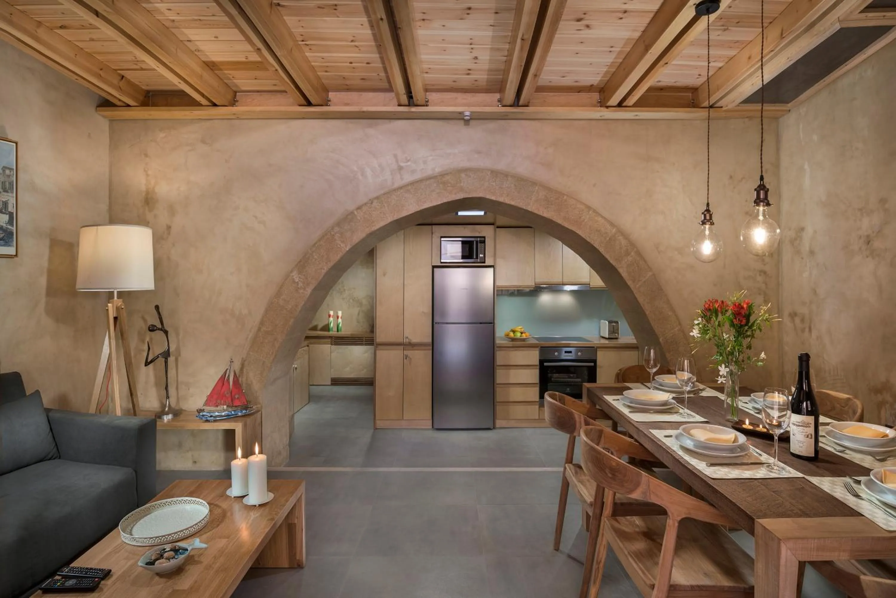 Kitchen or kitchenette in Neoria Houses