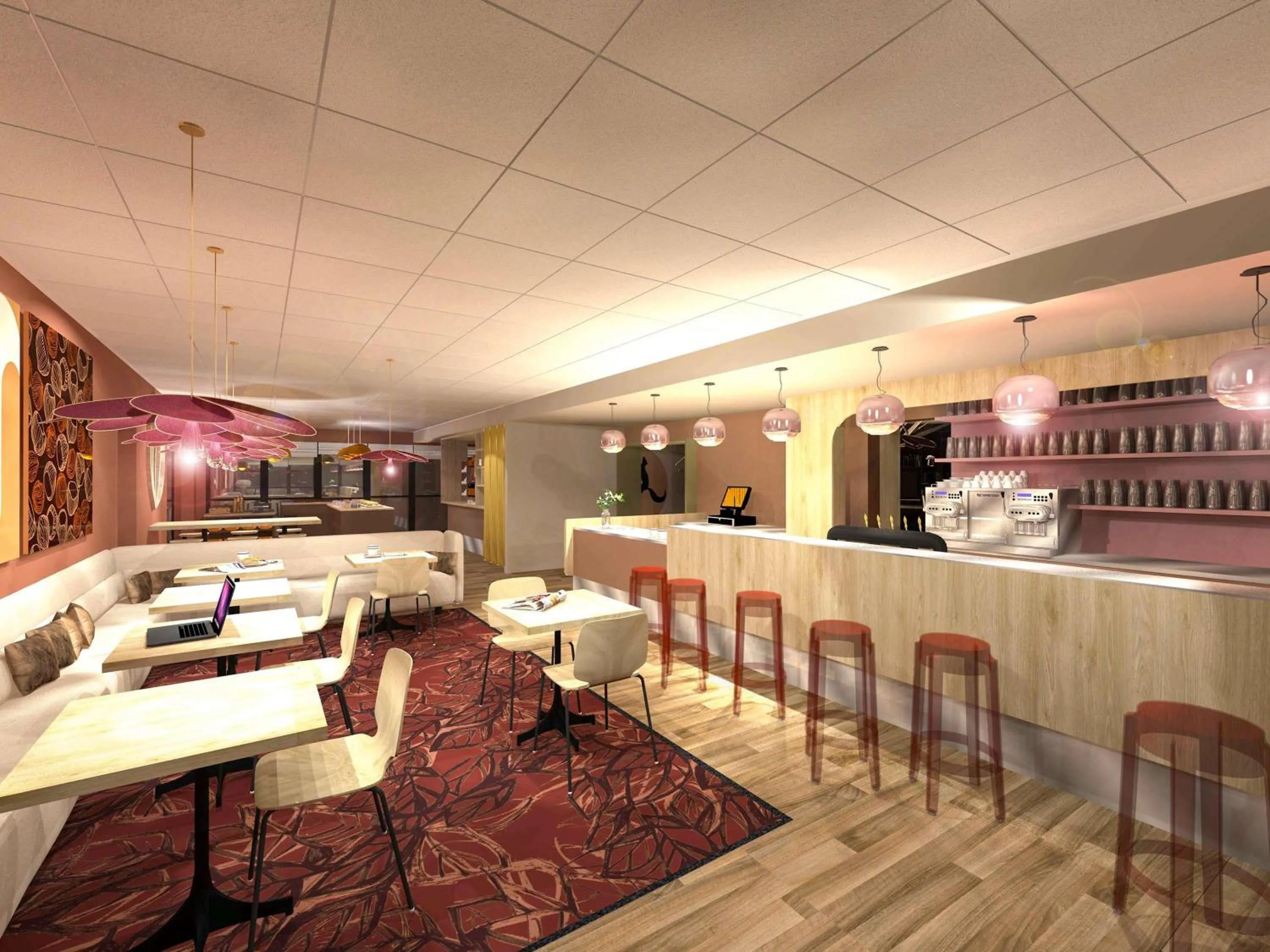 Lounge or bar in ibis Styles Guéret