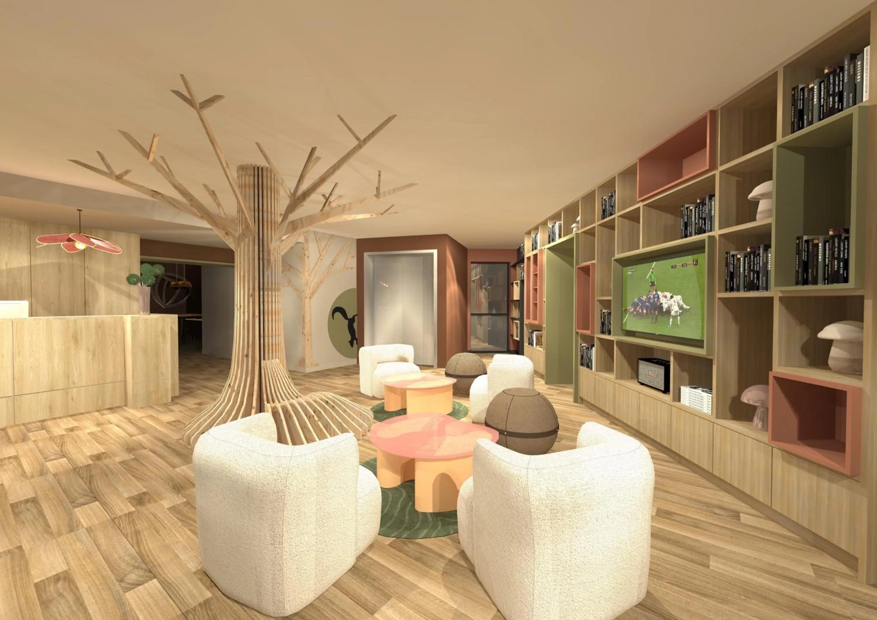 Lobby or reception in ibis Styles Guéret