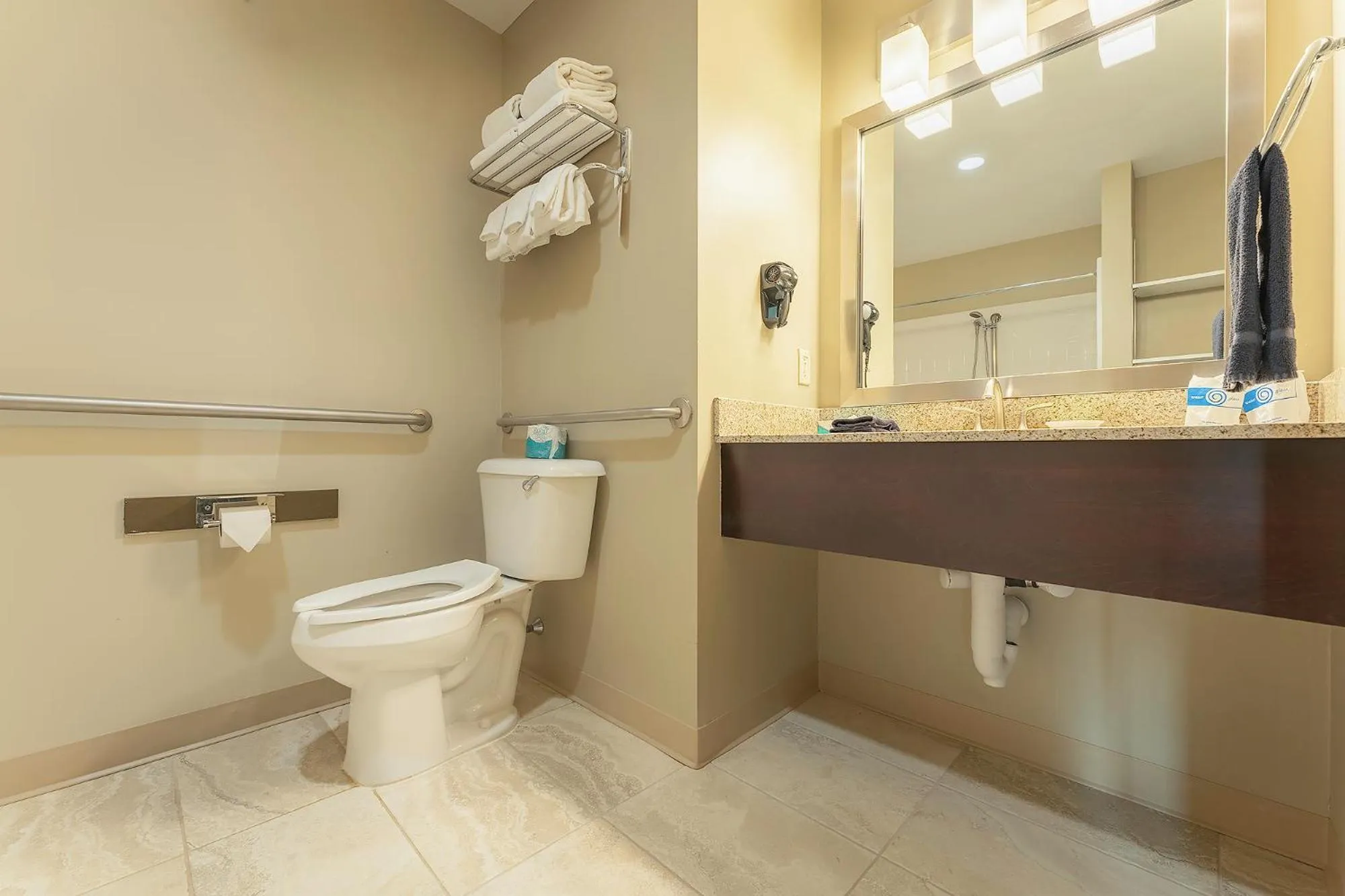 Toilet in Sun & Ski Inn and Suites