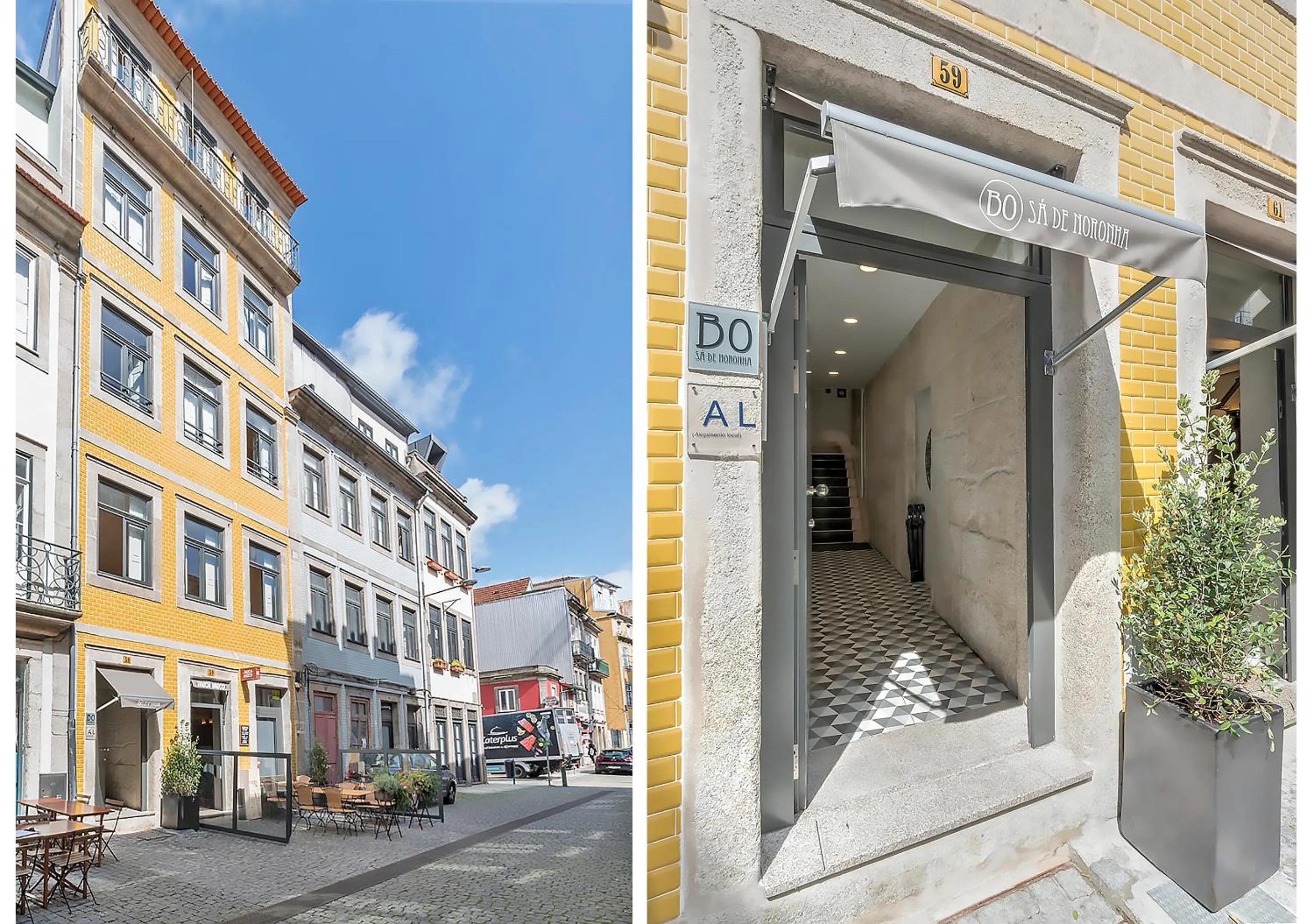 Facade/entrance in Oporto Street Sá de Noronha