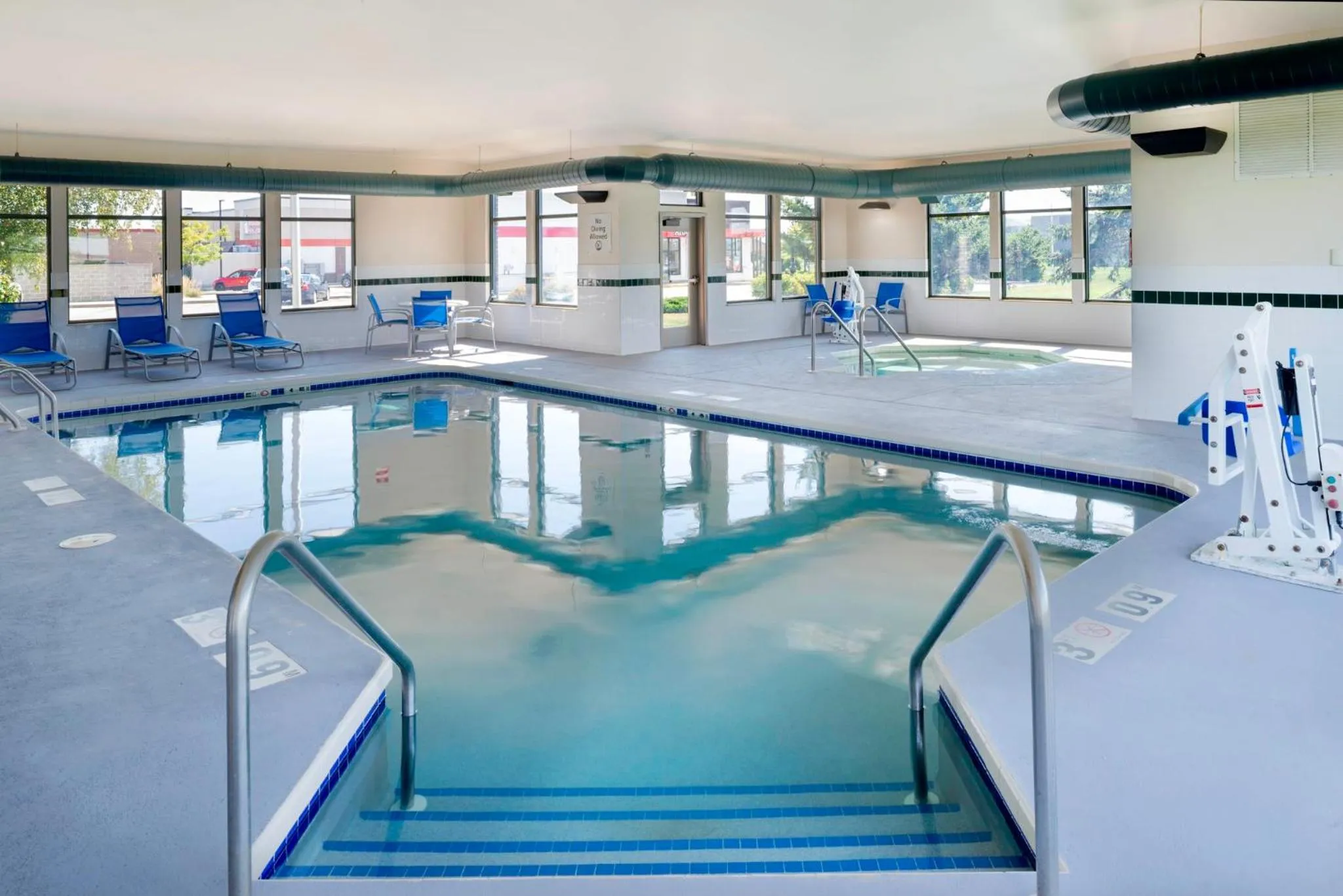 Swimming pool in Holiday Inn Express Hotel & Suites Fort Atkinson by IHG