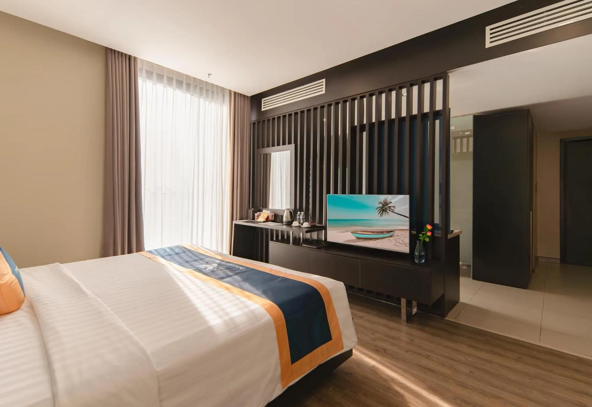 Photo of the whole room, Bed in Poseidon Nha Trang Hotel