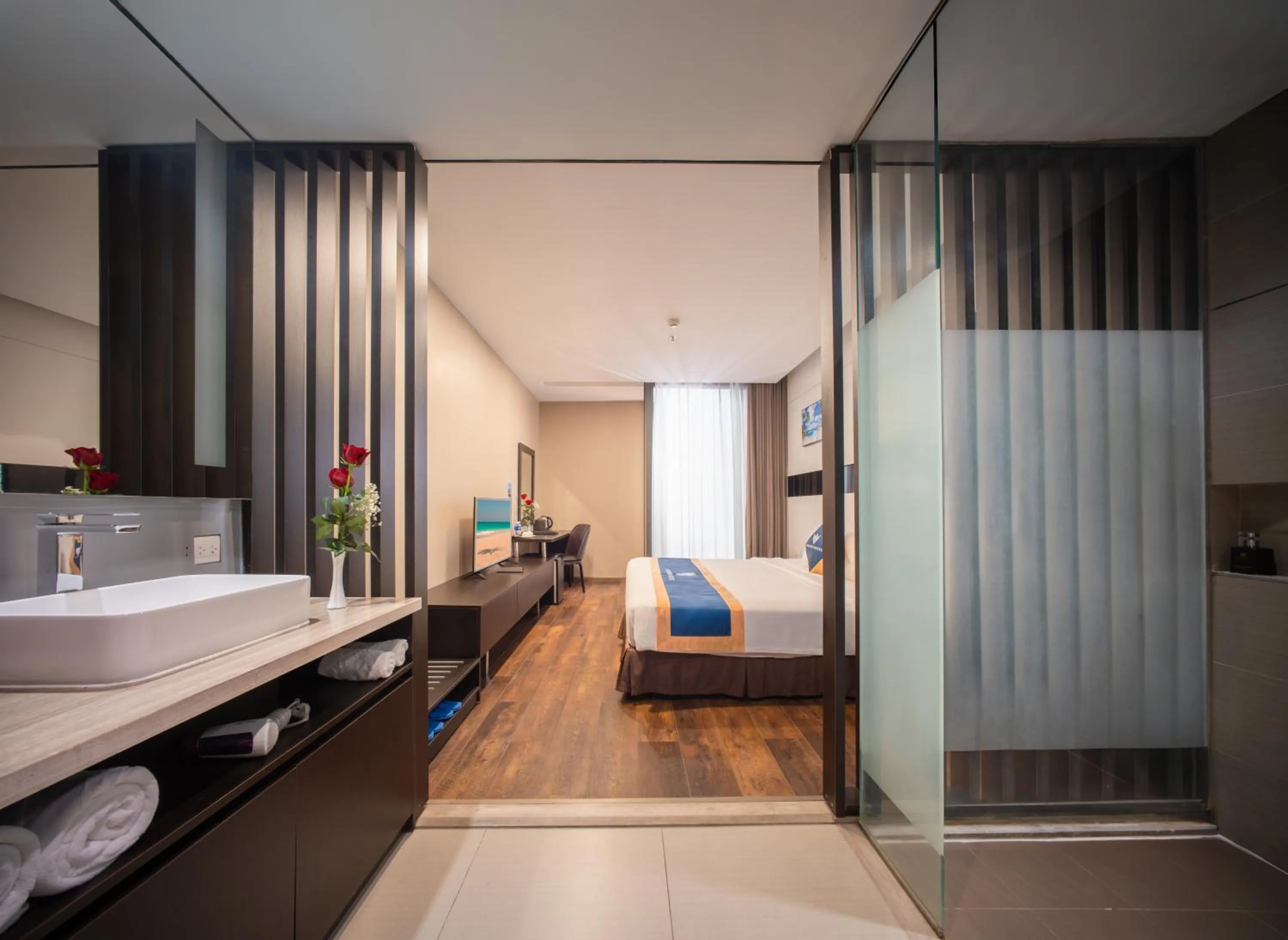 Photo of the whole room, Bed in Poseidon Nha Trang Hotel