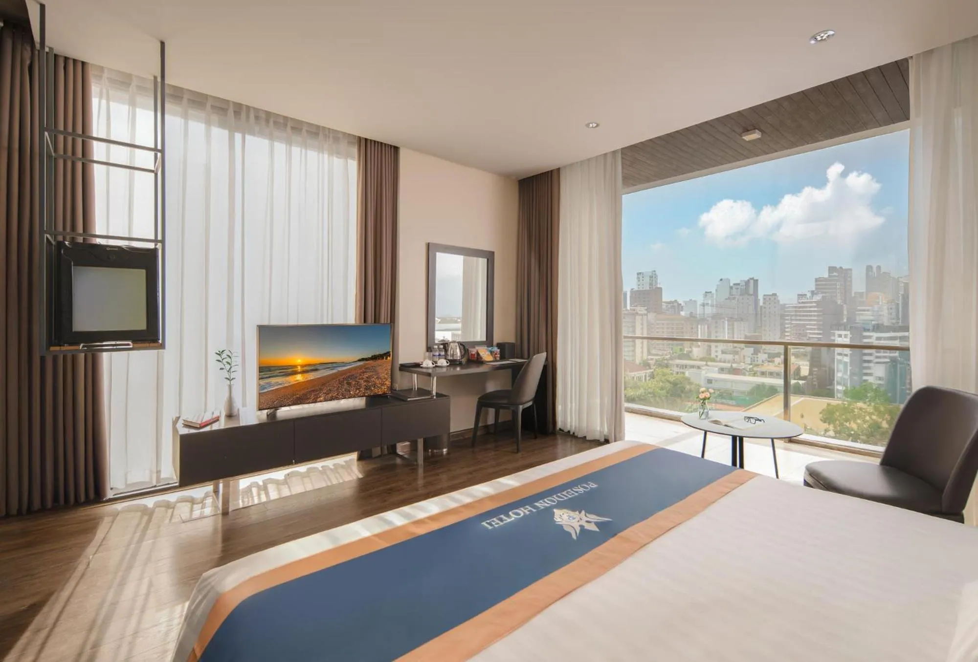 Bed in Poseidon Nha Trang Hotel