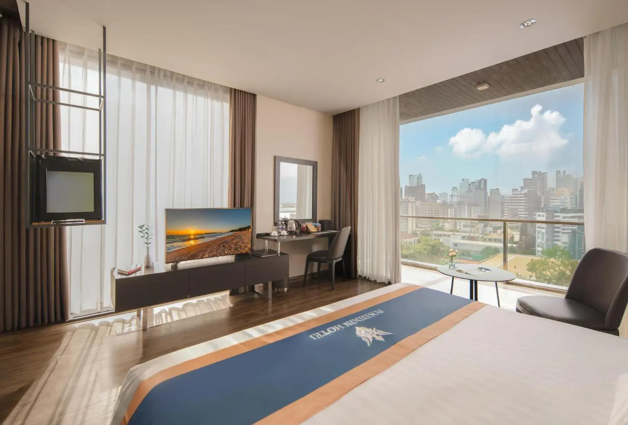 Senior Deluxe City View with Balcony - Double/Twin in Poseidon Nha Trang Hotel Senior Deluxe City View with Balcony - Double/Twin in Poseidon Nha Trang Hotel