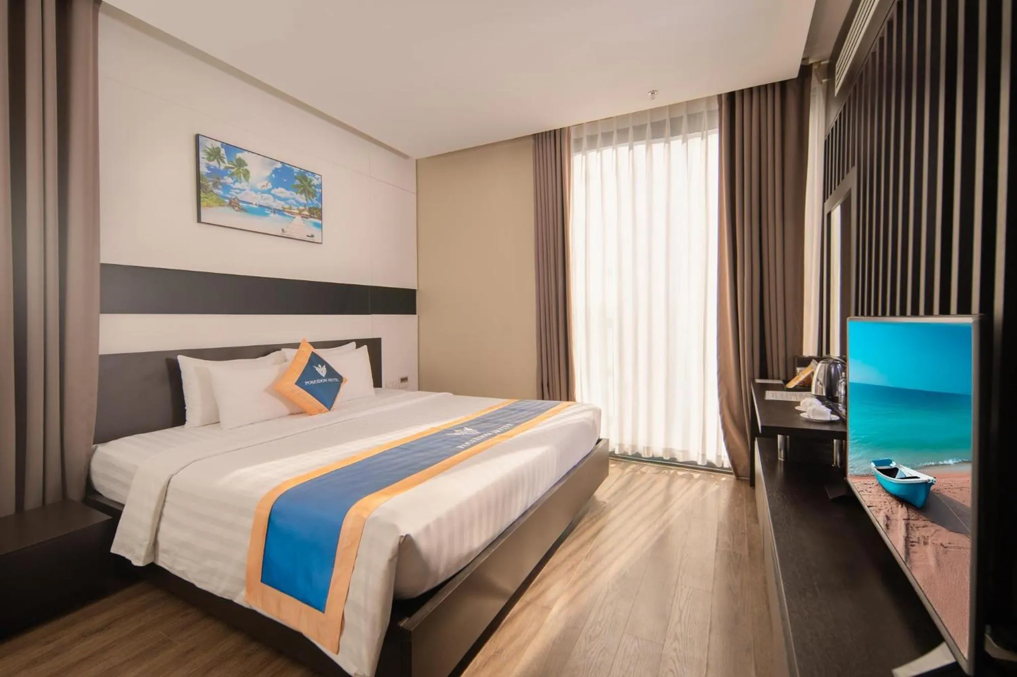 Photo of the whole room, Bed in Poseidon Nha Trang Hotel