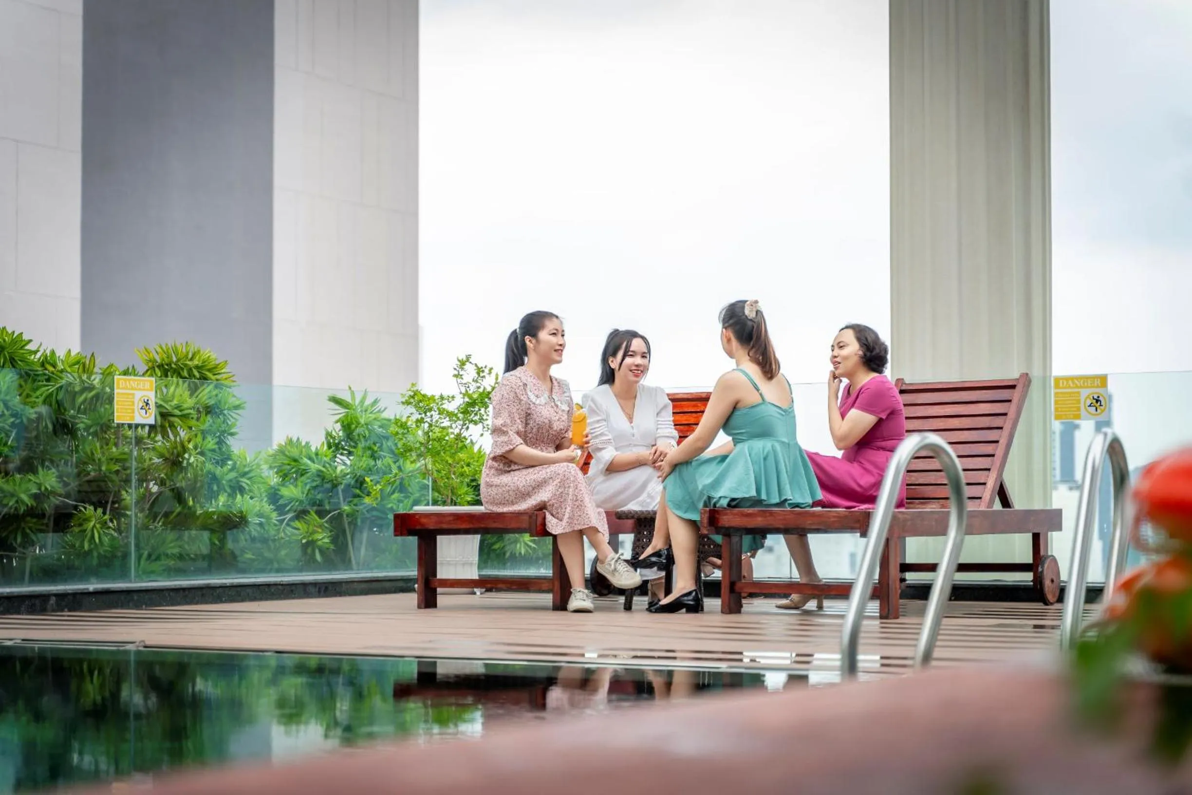 Pool view in Poseidon Nha Trang Hotel