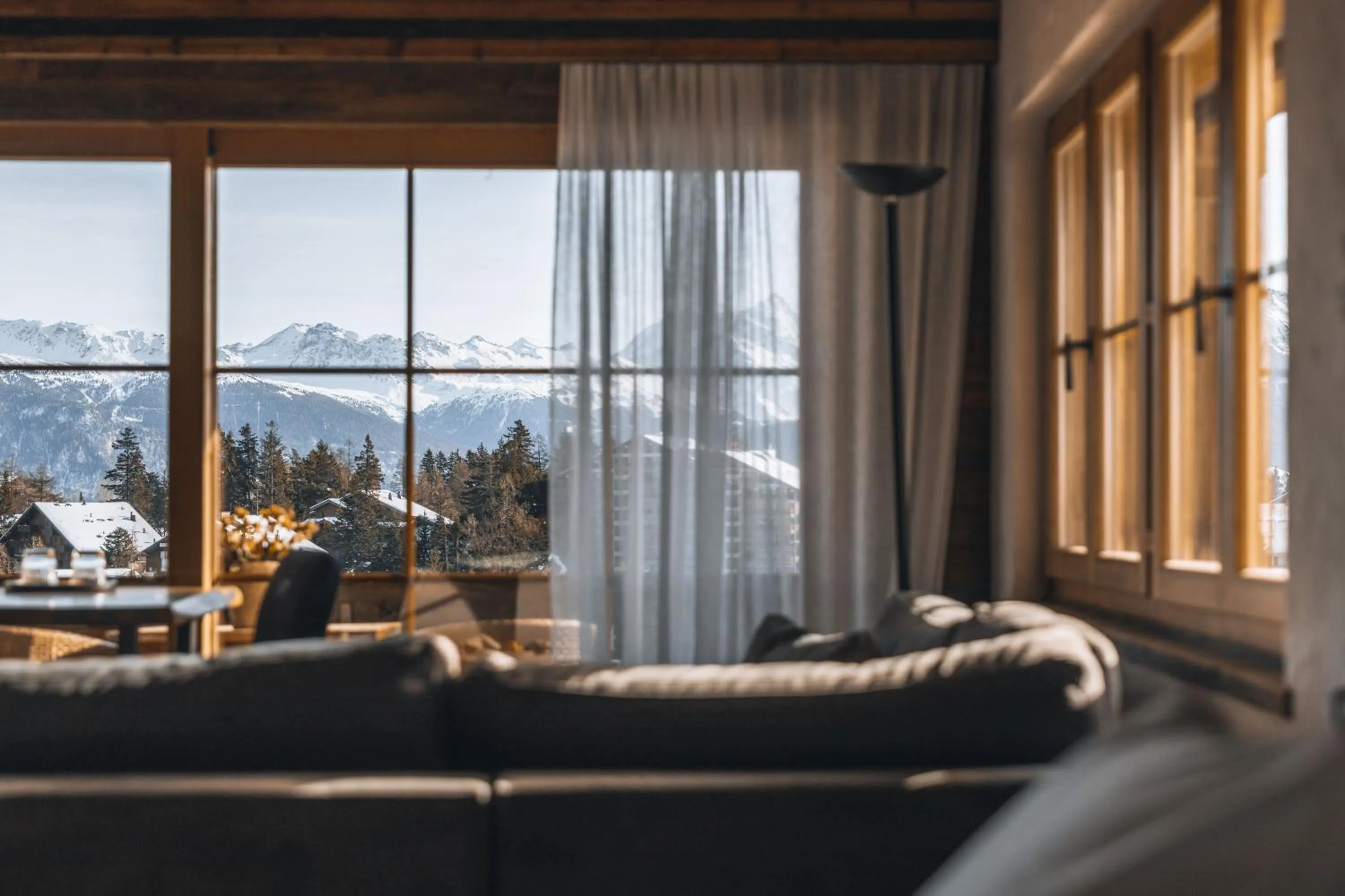 Mountain view in Hostellerie du Pas de l'Ours "Relais et Châteaux"