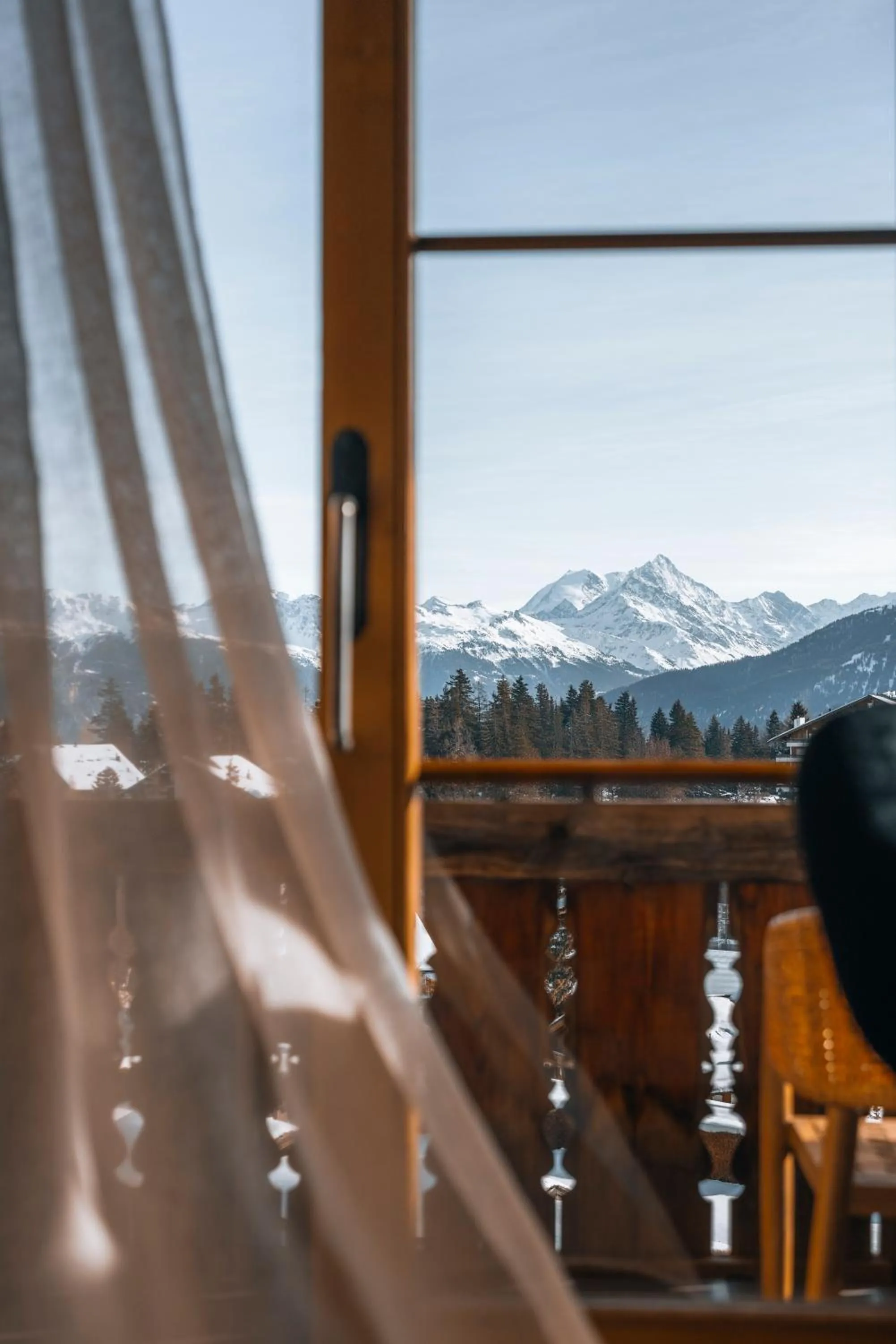Mountain view in Hostellerie du Pas de l'Ours "Relais et Châteaux"