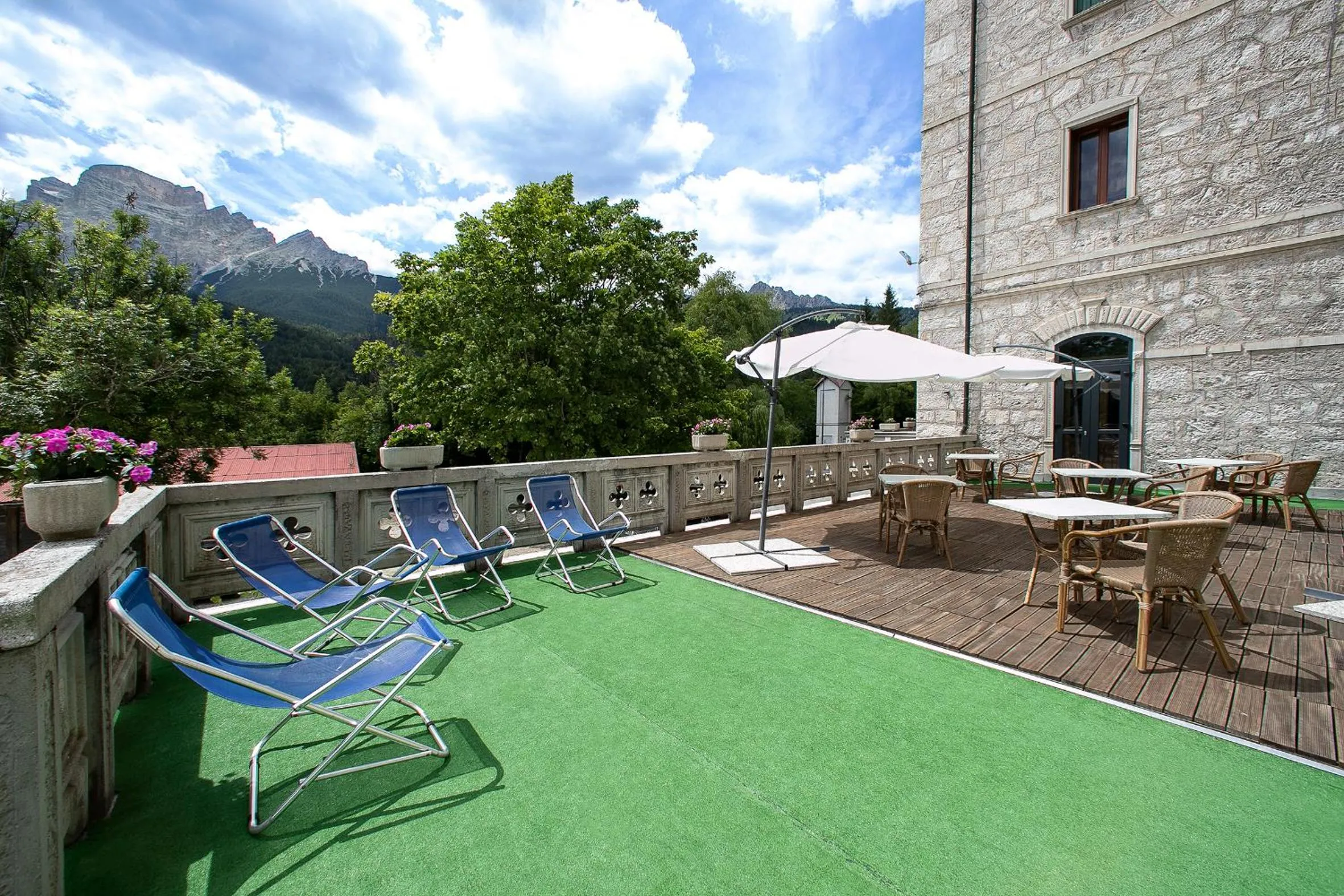 Balcony/Terrace in TH Borca di Cadore - Park Hotel Des Dolomites