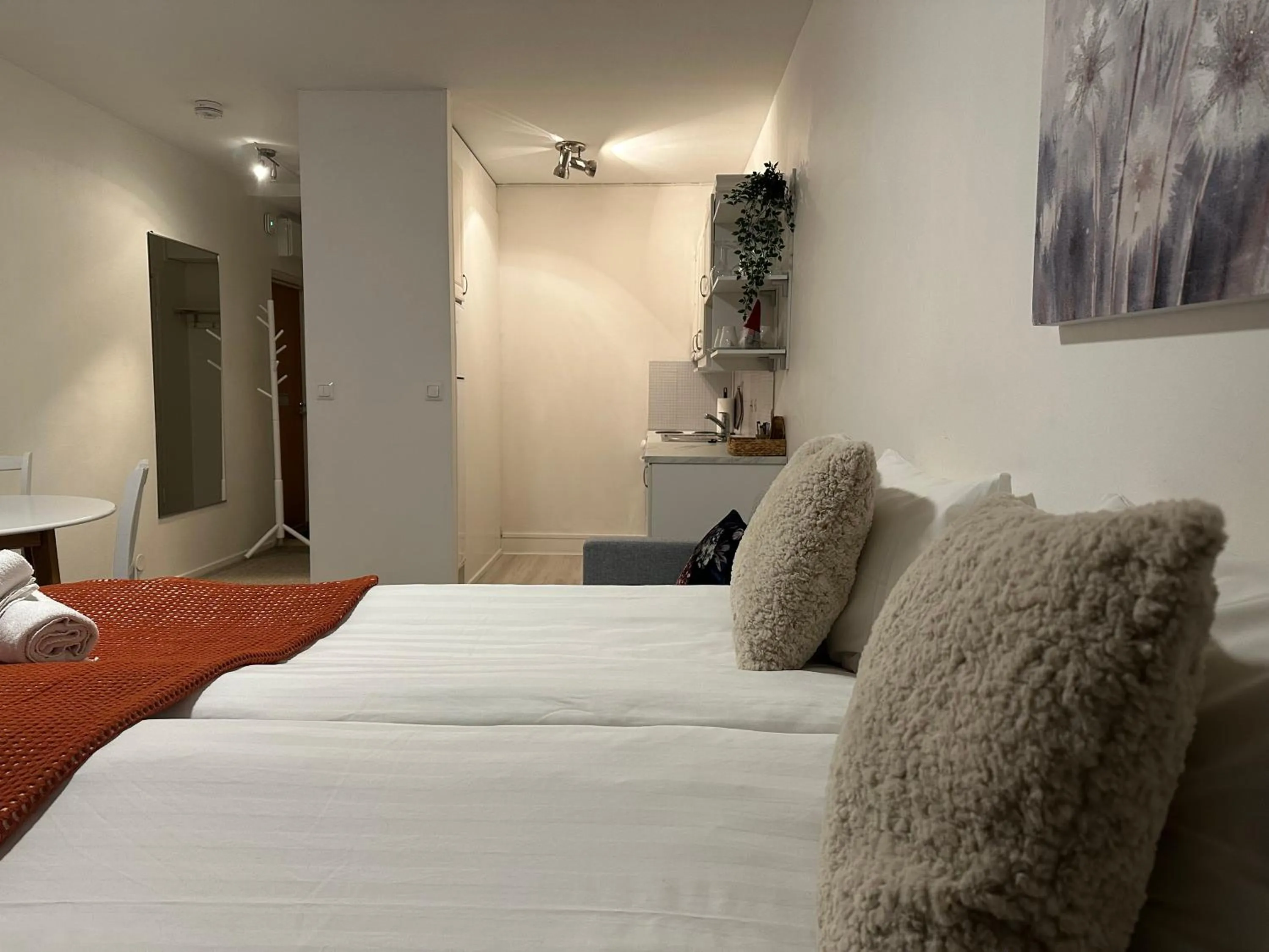 Bed in Santa's City Apartments