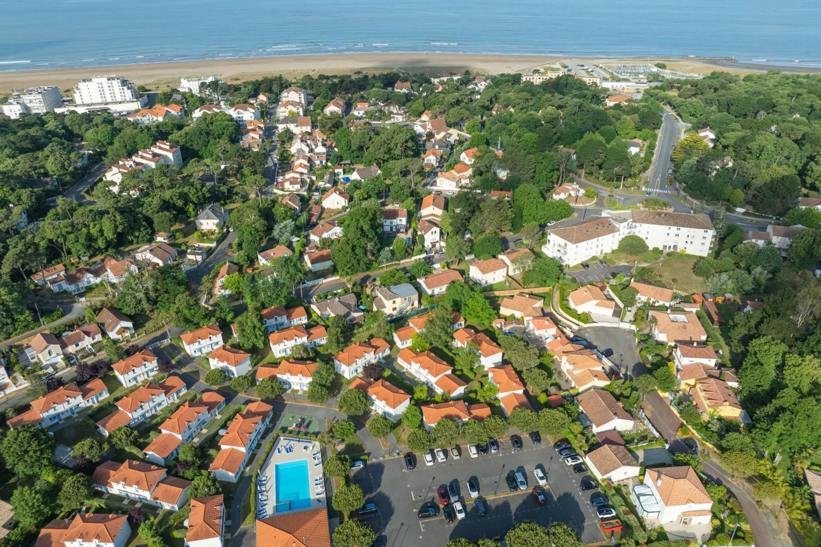 Bird's eye view in Résidence Odalys Le Domaine de l'Océan
