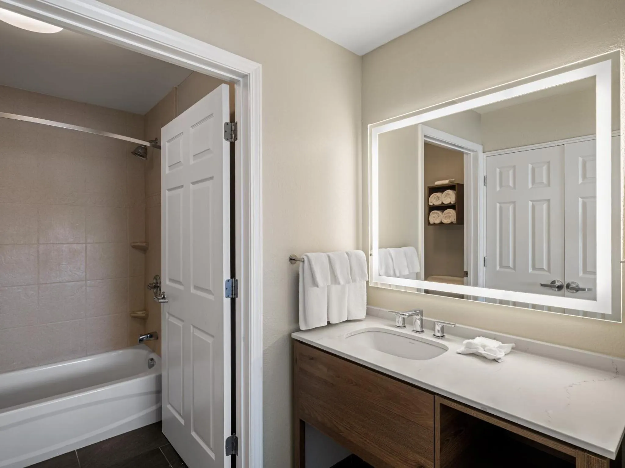 Bathroom in Staybridge Suites Rochester University by IHG