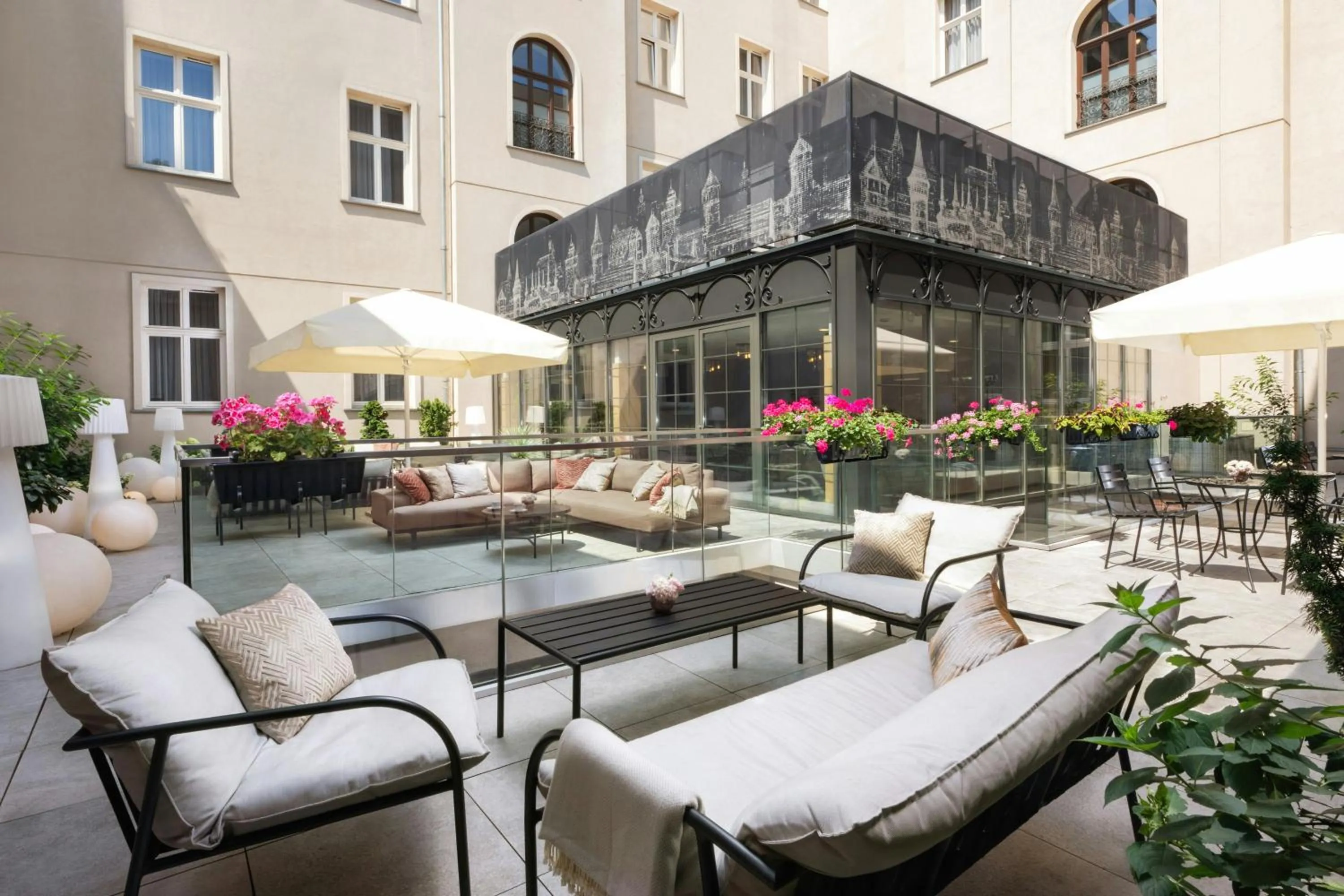 Balcony/Terrace in Leonardo Boutique Hotel Krakow Old Town