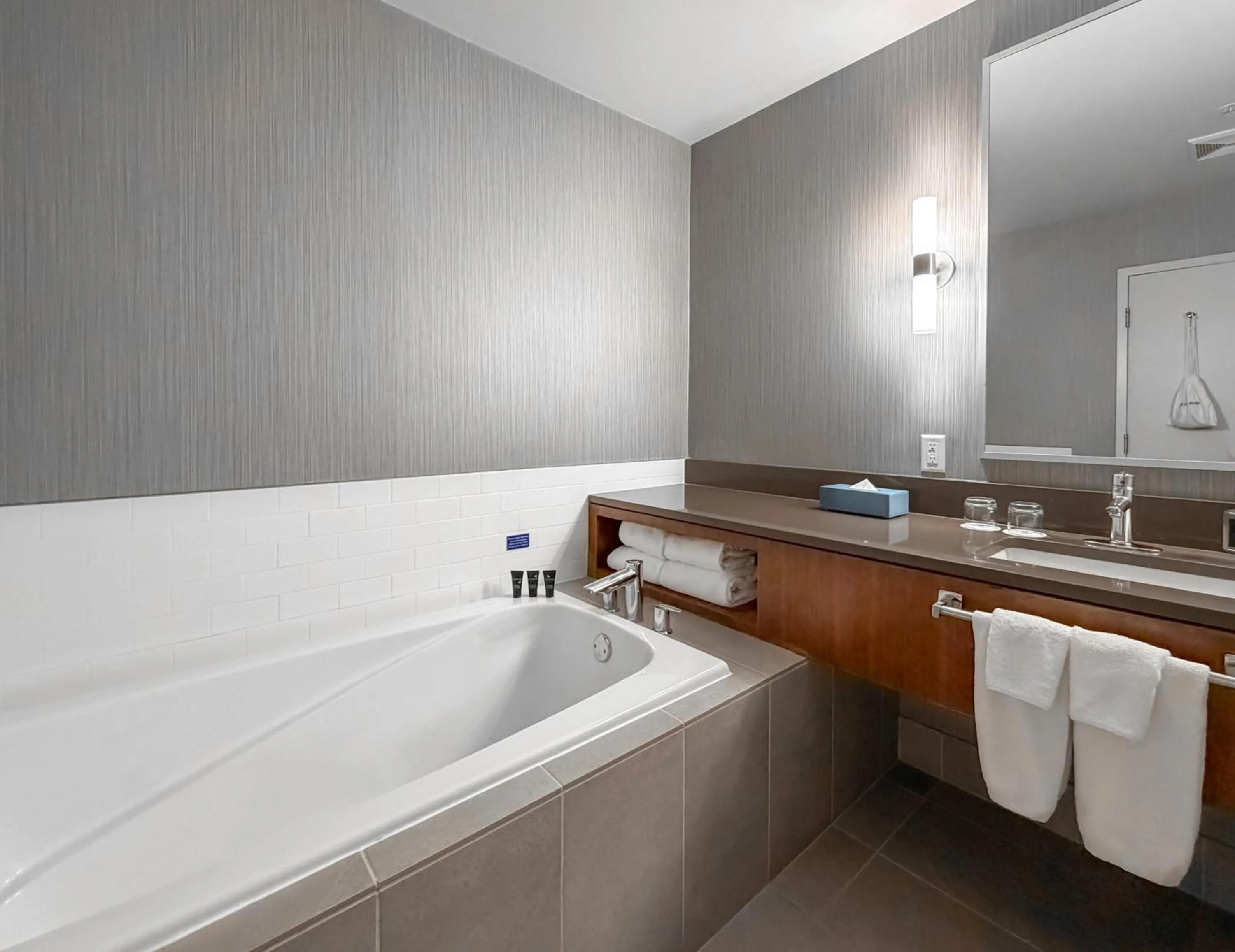 Bathroom in Coast Coal Harbour Vancouver Hotel by APA