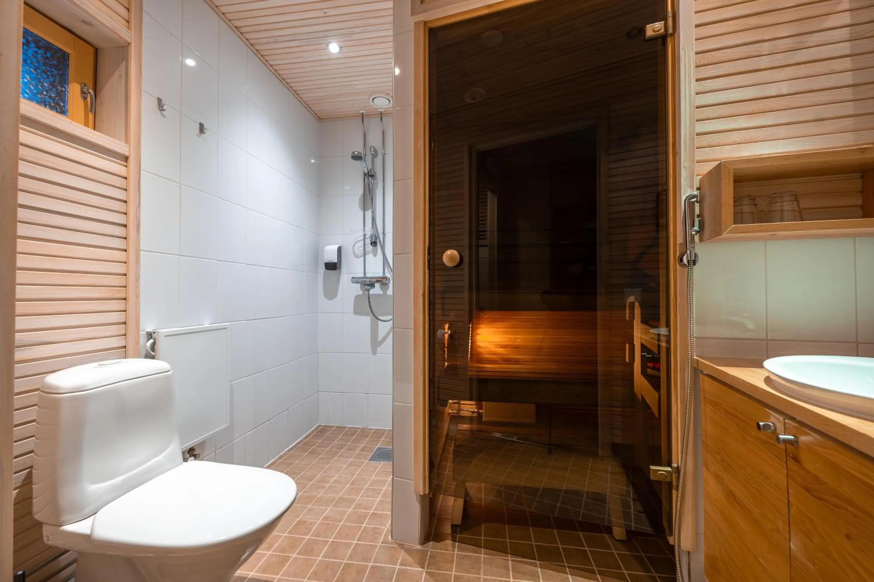 Sauna in Wilderness Hotel Juutua