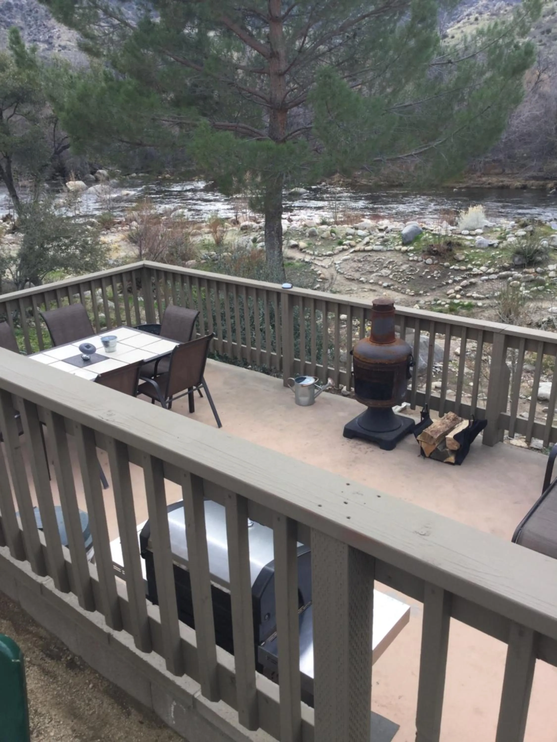 Patio in Sequoia Lodge