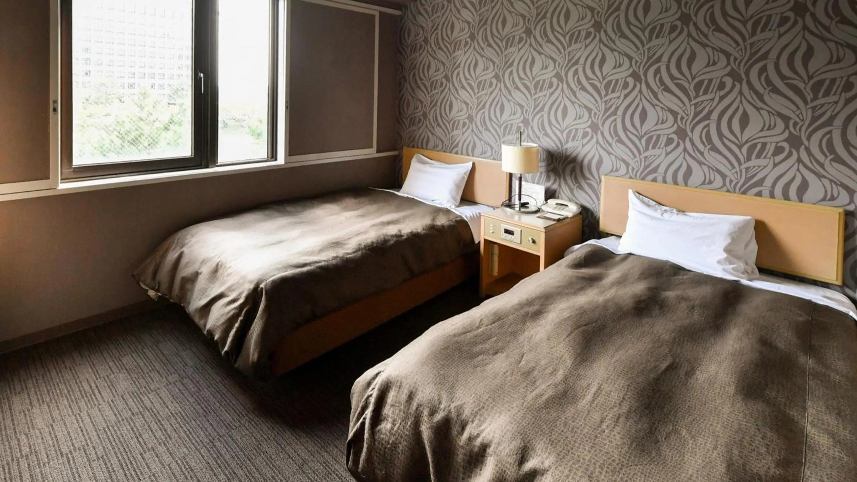 Photo of the whole room, Bed in Okazaki Daiichi Hotel