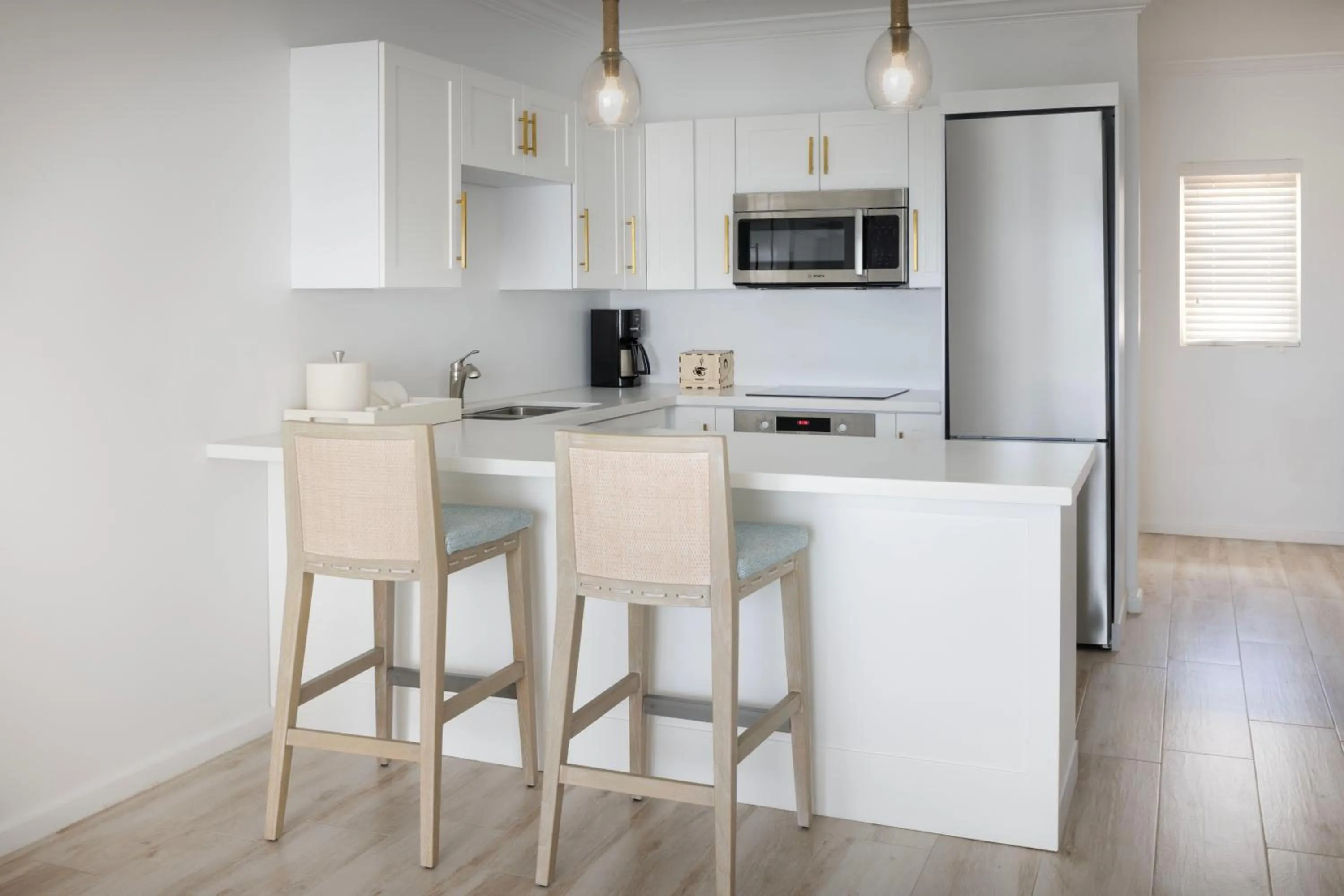 kitchen in Windjammer Landing Resort and Residences