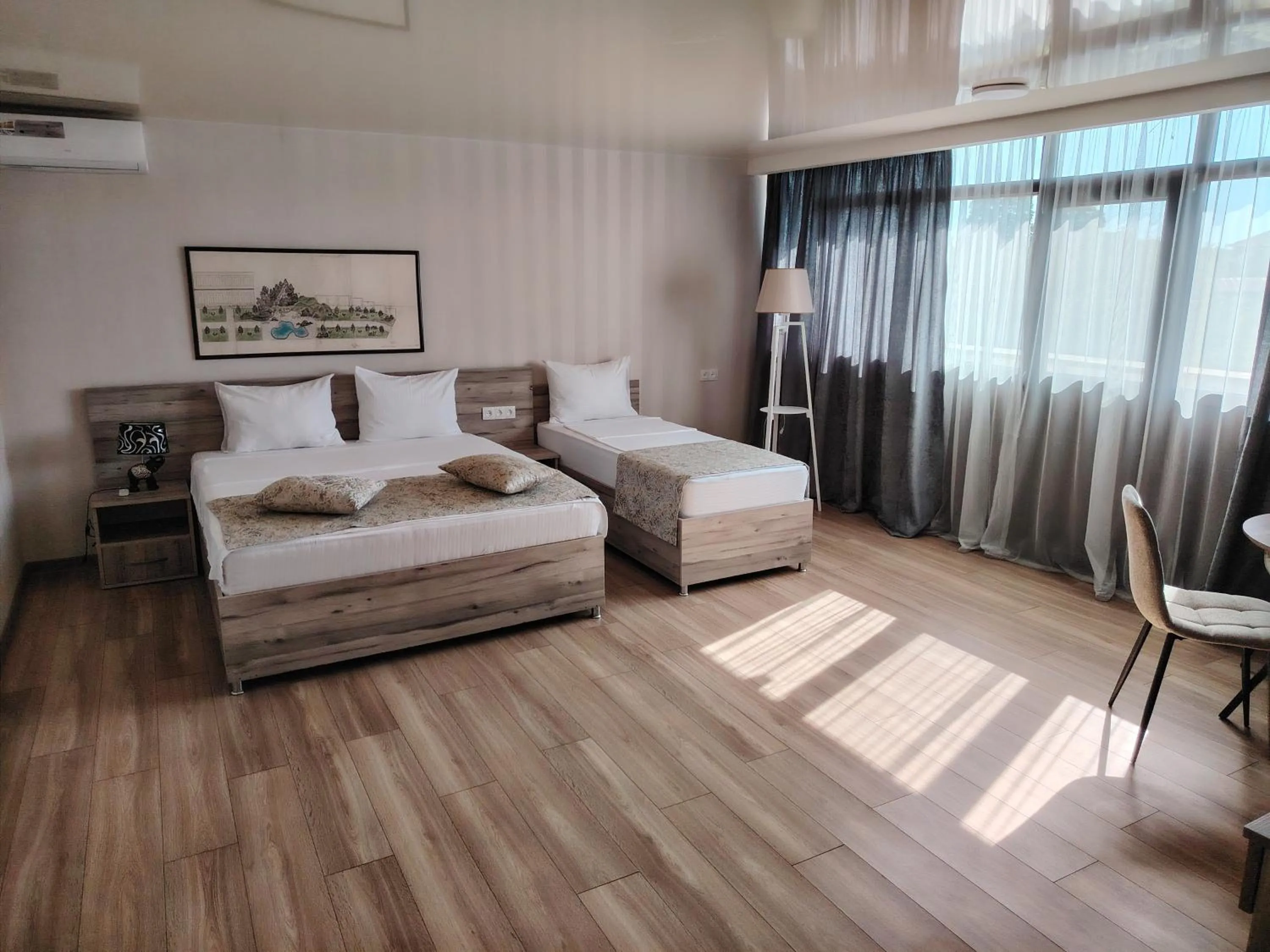 Bed in Vita Gardenia Hotel Tskaltubo