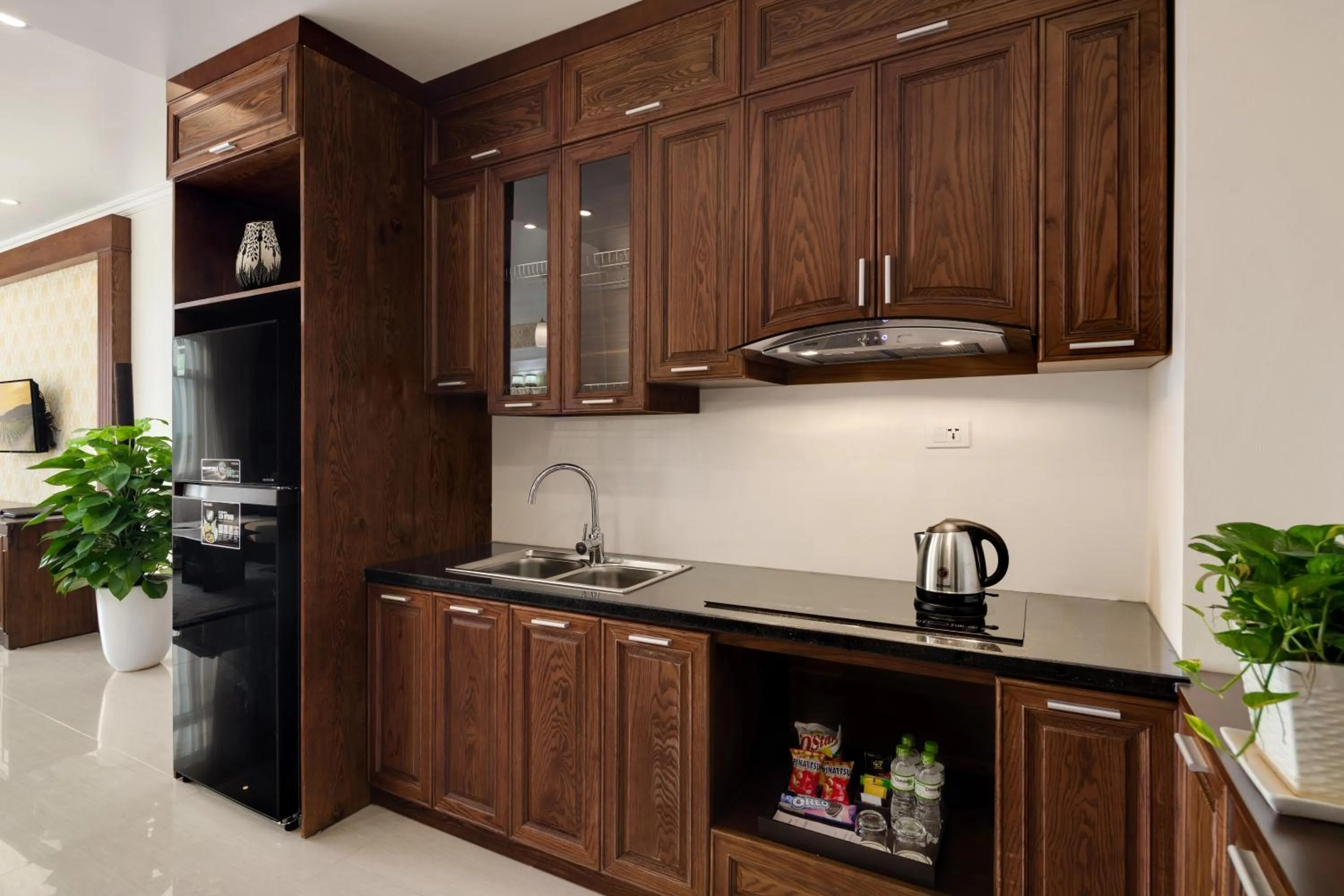 Kitchen or kitchenette in Center Hotel Bac Ninh