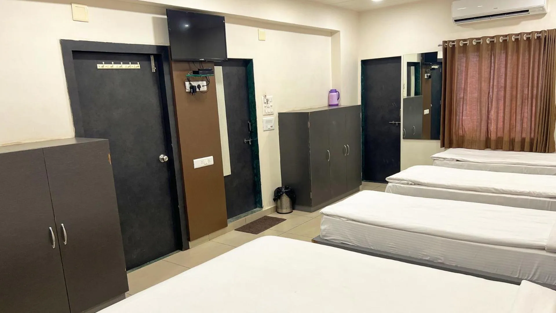 air conditioner, Bed in The Gir Harmony Hotel