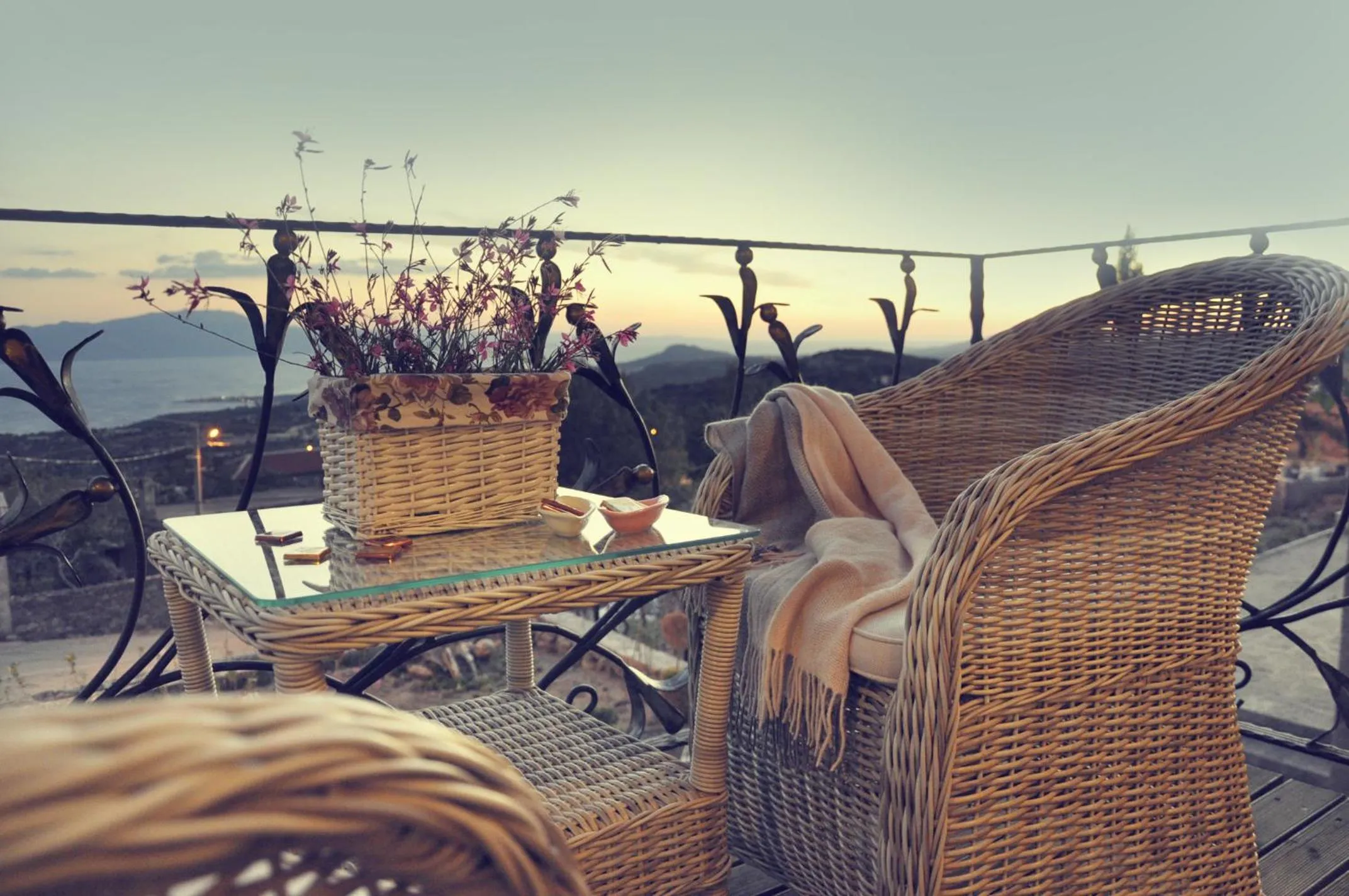 Balcony/Terrace in Assos Sunaba Kasri Hotel