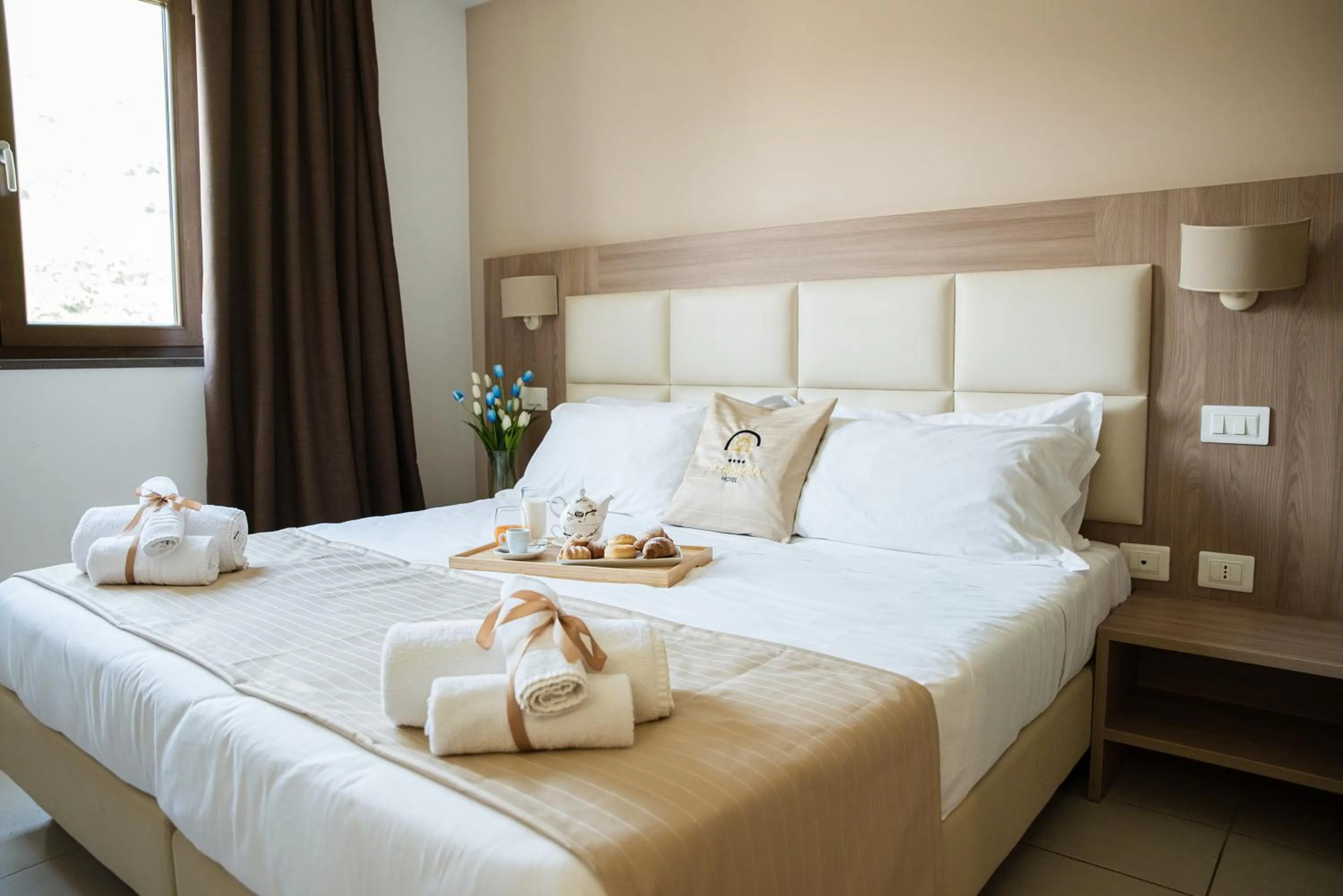 Bed in Hotel St. Giorgio