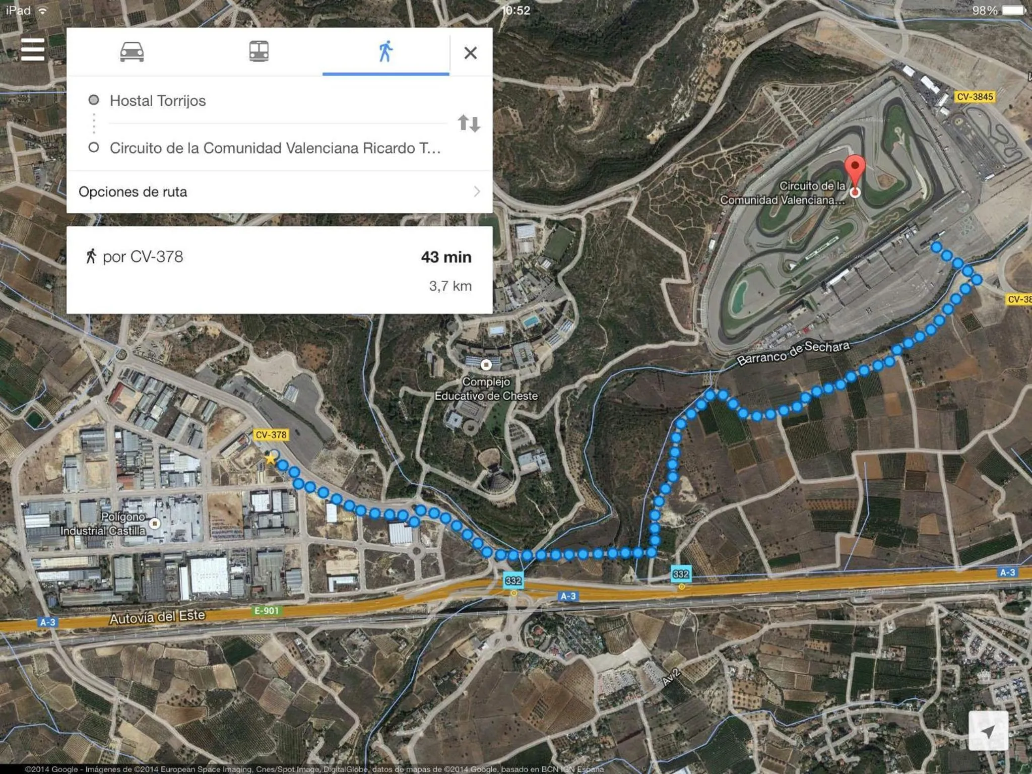 Bird's eye view in Torrijos