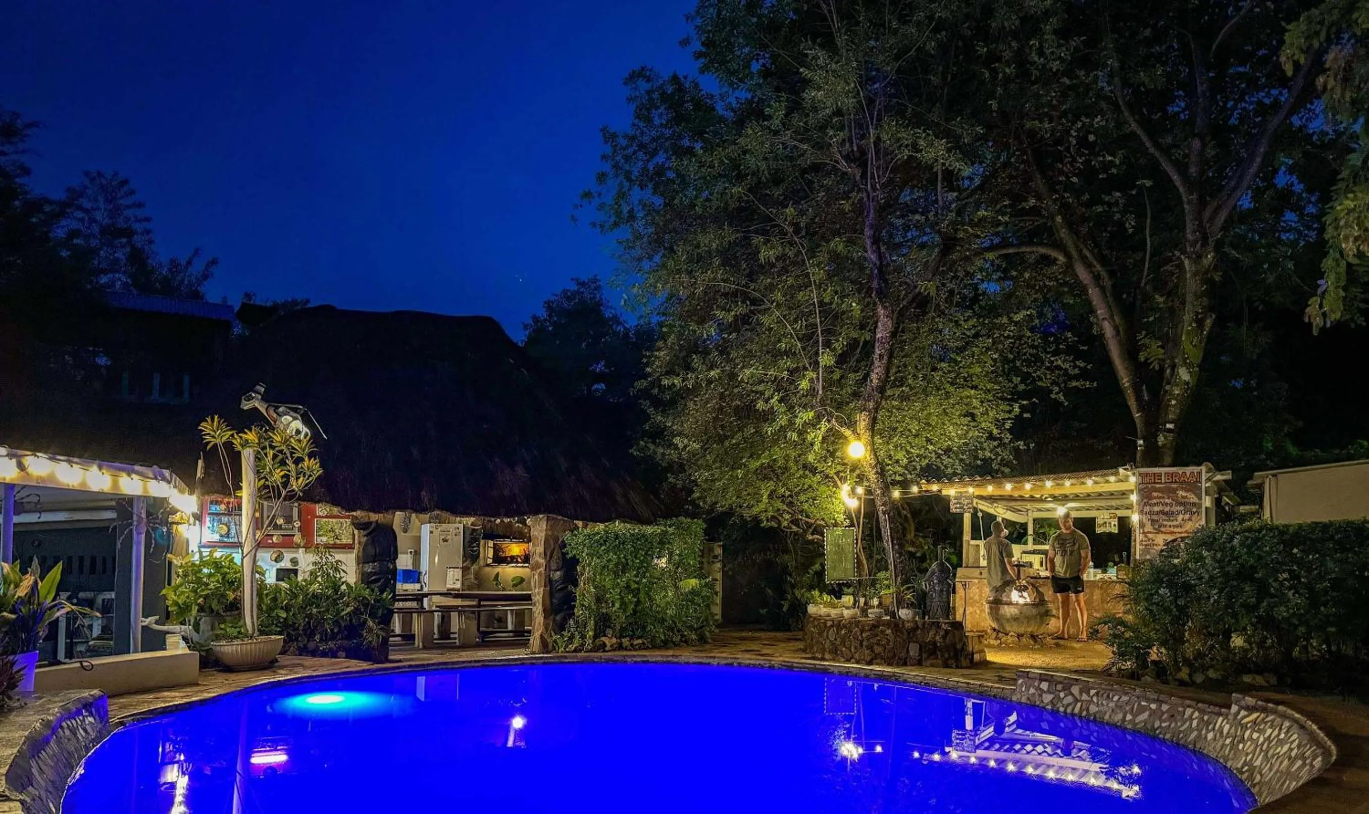 Swimming pool in Victoria Falls Backpackers Lodge