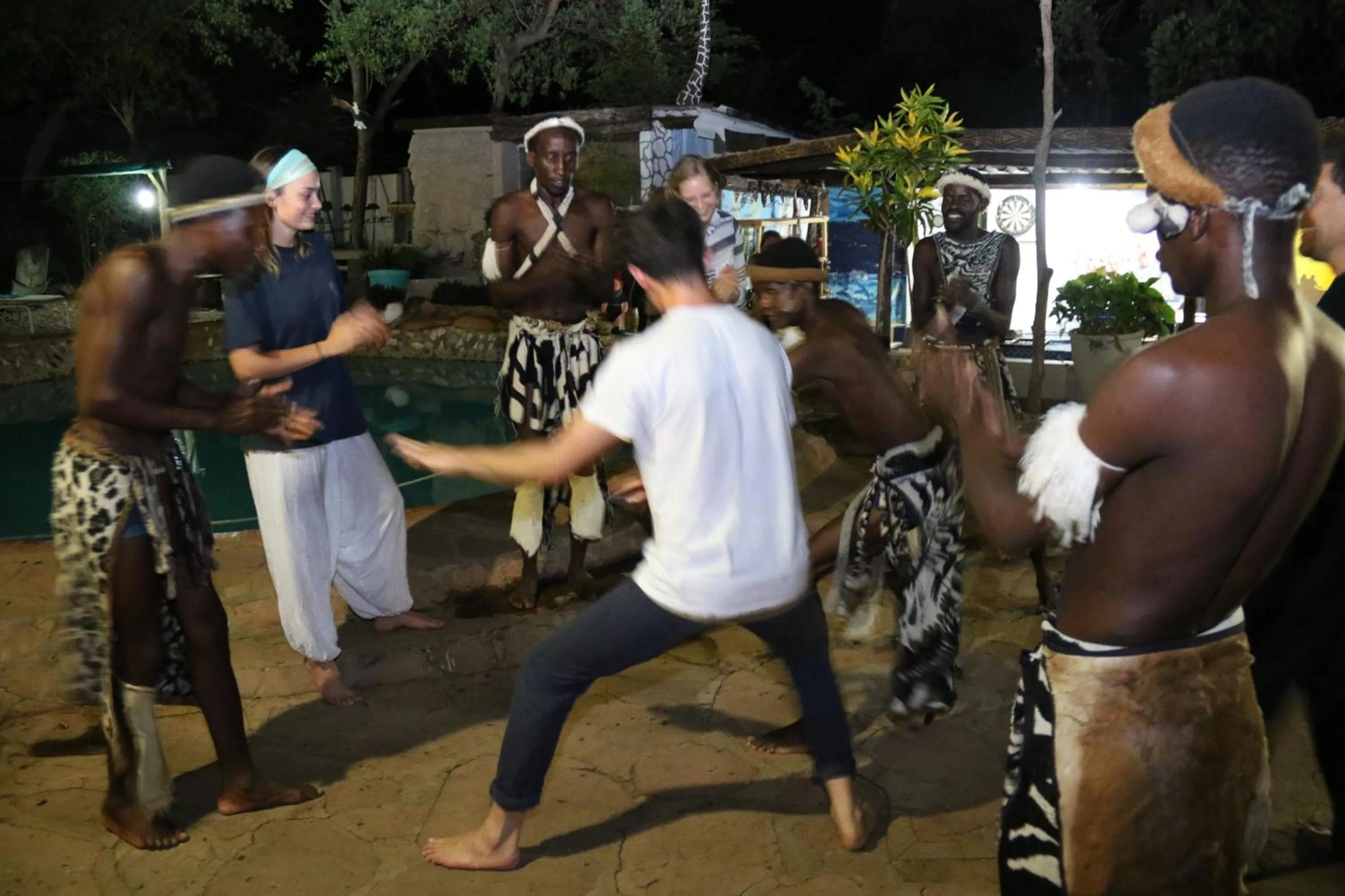 People in Victoria Falls Backpackers Lodge