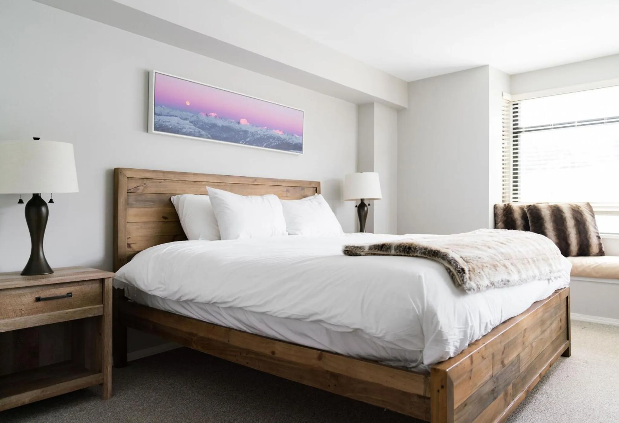 Bed in Gibbons Life Accommodations