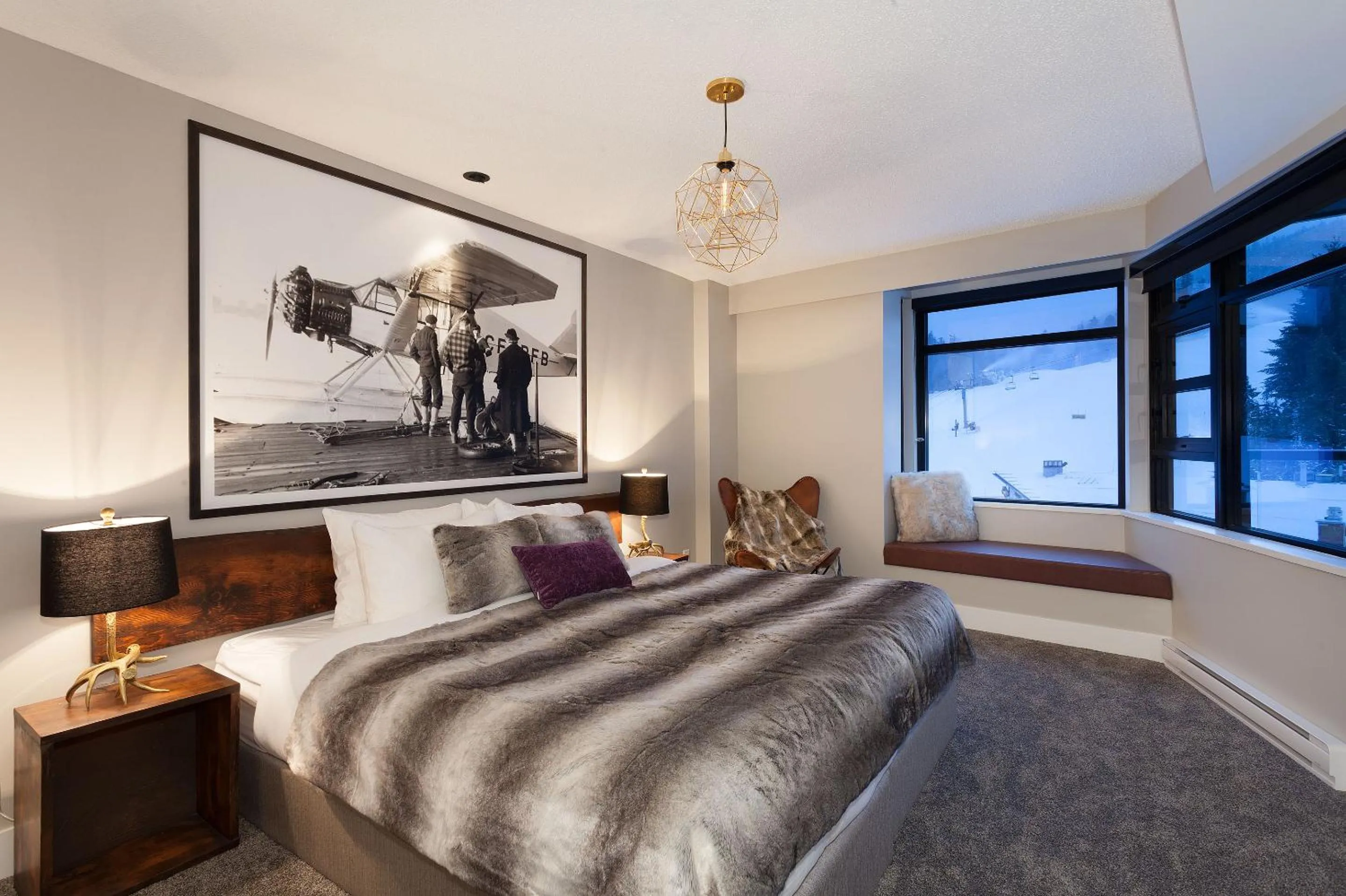 Bedroom, Bed in Gibbons Life Accommodations